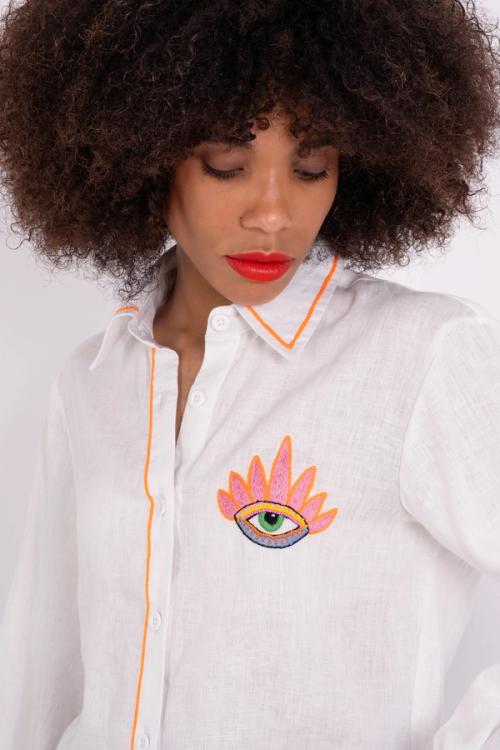 SOKO Kenya Embroidered Shirt