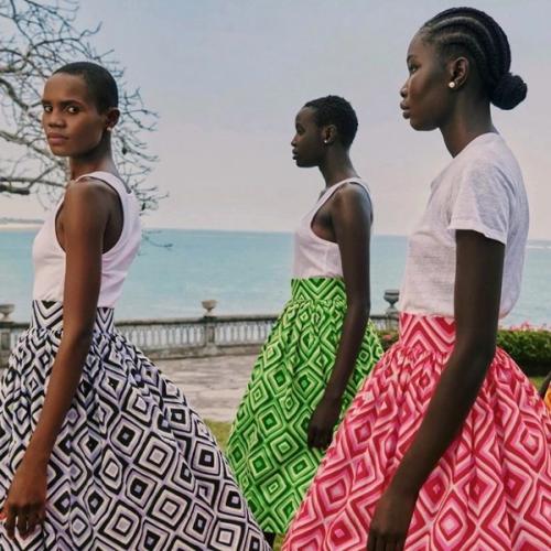 Eliza Christoph Geo Print Skirts made by SOKO Kenya Clothing Factory