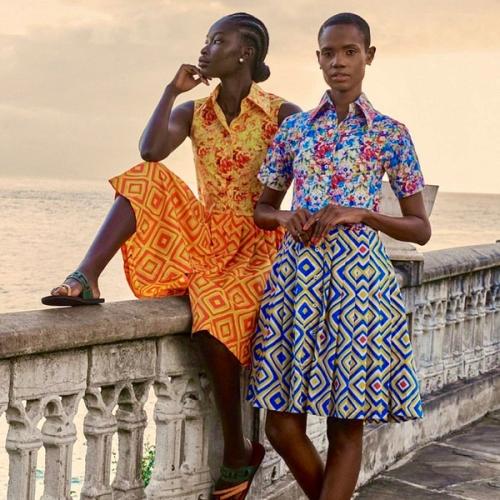 Eliza Christoph Geo Print Dresses made by SOKO Kenya Clothing Factory