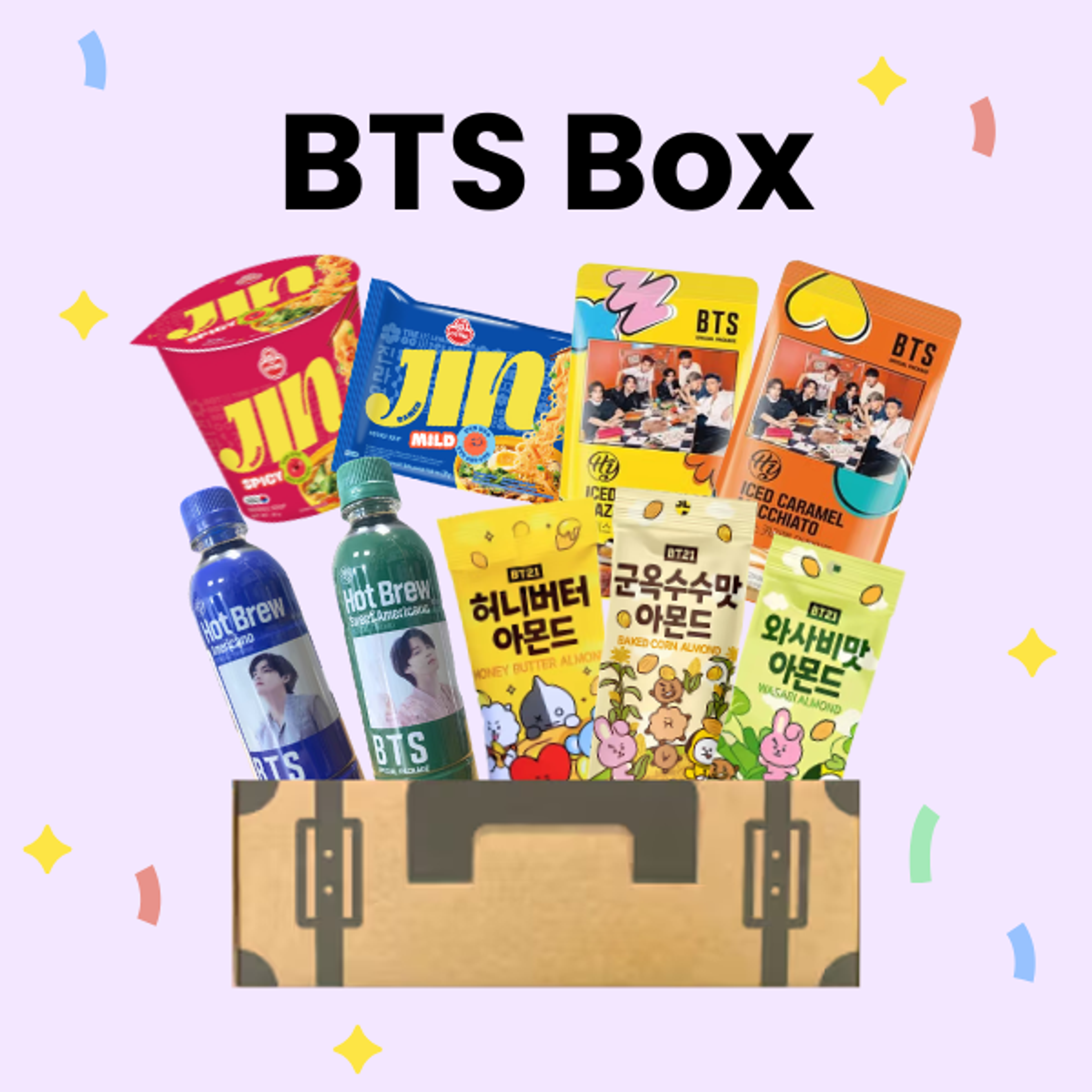 BTS Box | Limitierte Fan-Box mit Iced Coffee, Kombucha & Jin Ramen