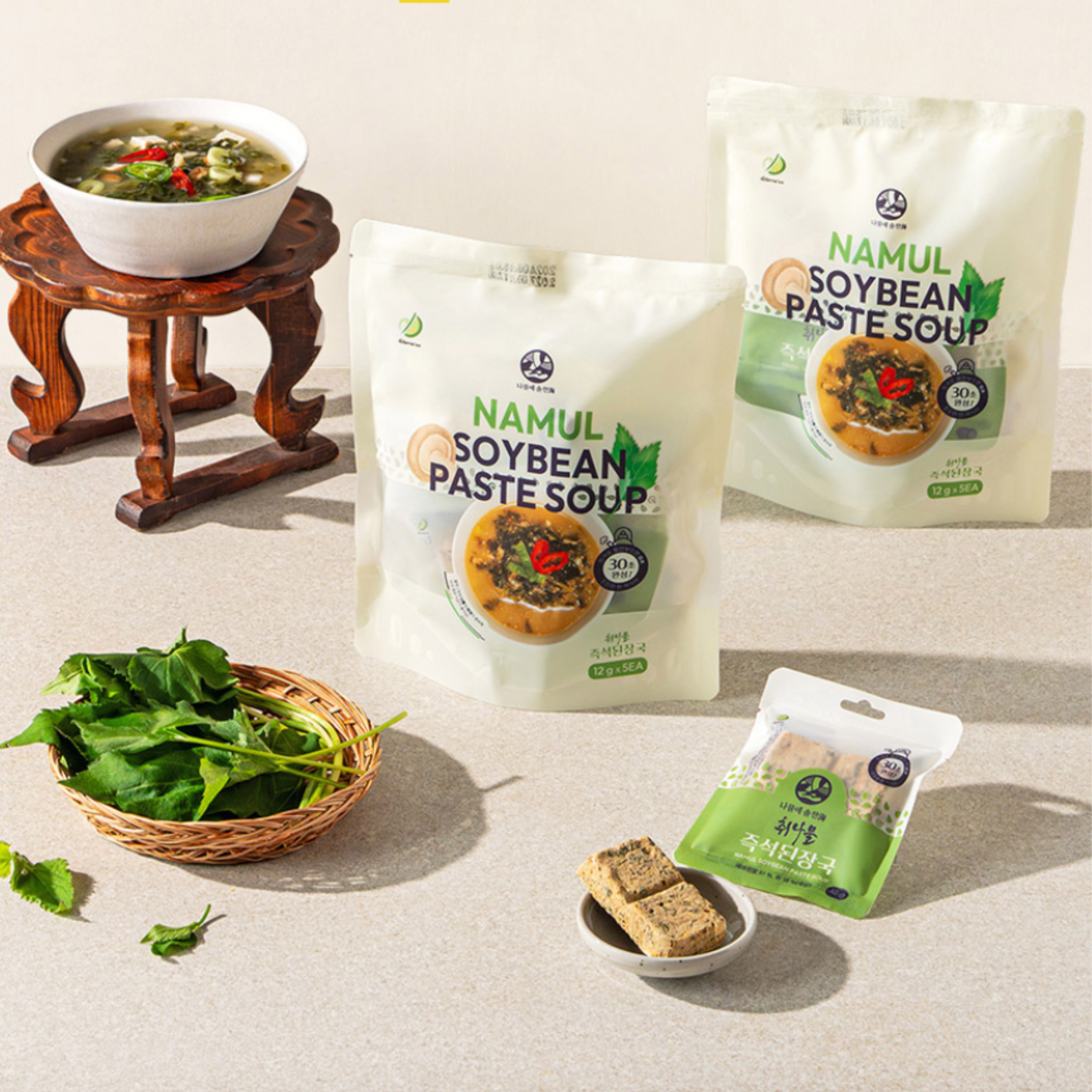 DAMWOO Solchanhae Bean Sprout Miso Soup 5-pack – Ready in 30s