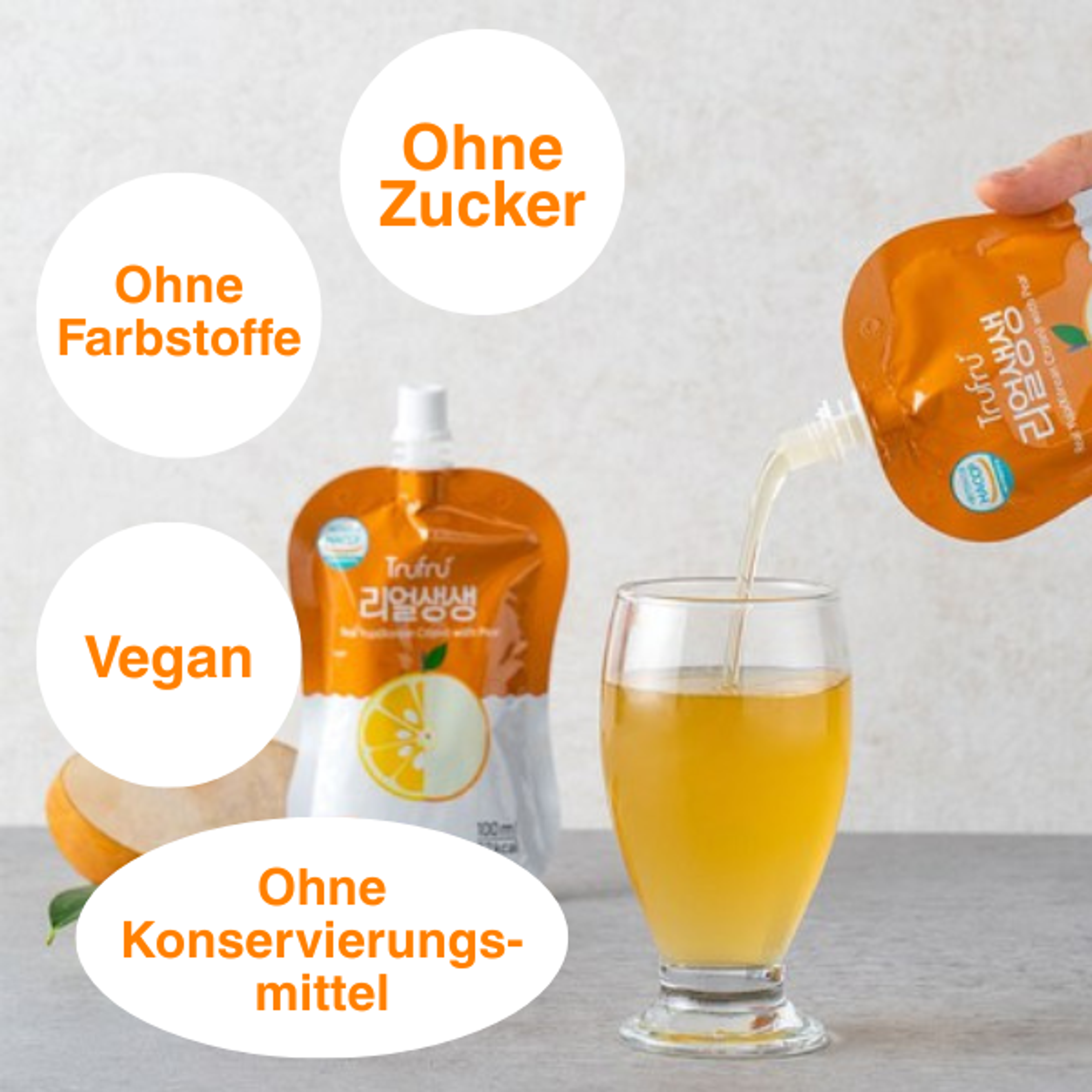 Pureplan Premium Korean Juice 100ml x 15 – Yuza & Pear oder Ginger | Natürlich, Ohne Zusatzstoffe | Reich an Vitamin C & Antioxidantien | Für Immunsystem & Vitalität
