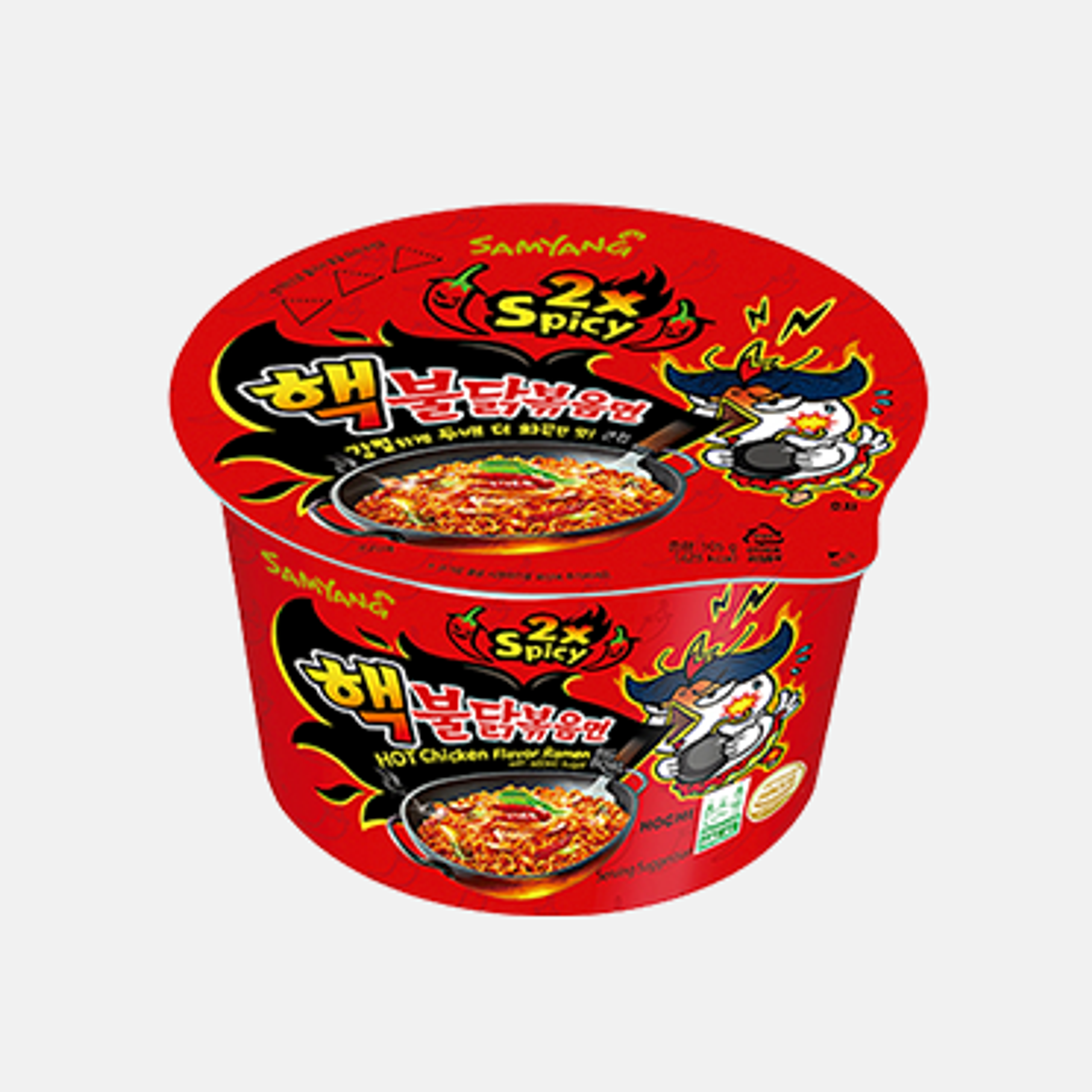 Samyang Buldak Original Scharfe Hühnchen Ramen, Samyang Buldak Cheese Scharfe Hühnchen Ramen mit Käse, Samyang Buldak Carbonara Scharfe Hühnchen Ramen mit Carbonara-Geschmack, Samyang Buldak 2x Spicy Hot Chicken Ramen, Samyang Buldak Curry Scharfe Hühnchen Ramen mit Curry-Geschmack.