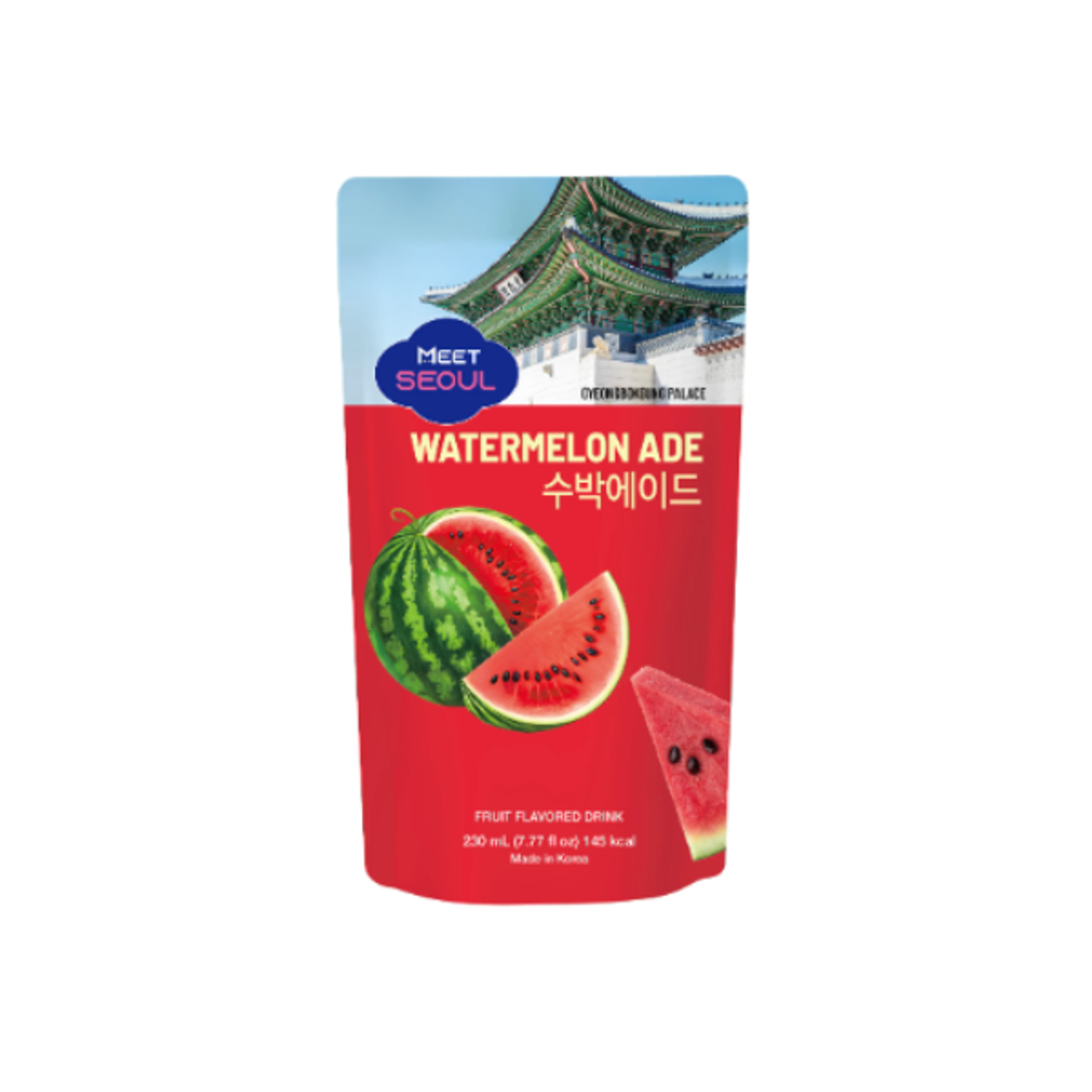 MEET SEOUL Watermelon Ade 230ml | Fruchtiger Wassermelonen-Drink für heiße Tage