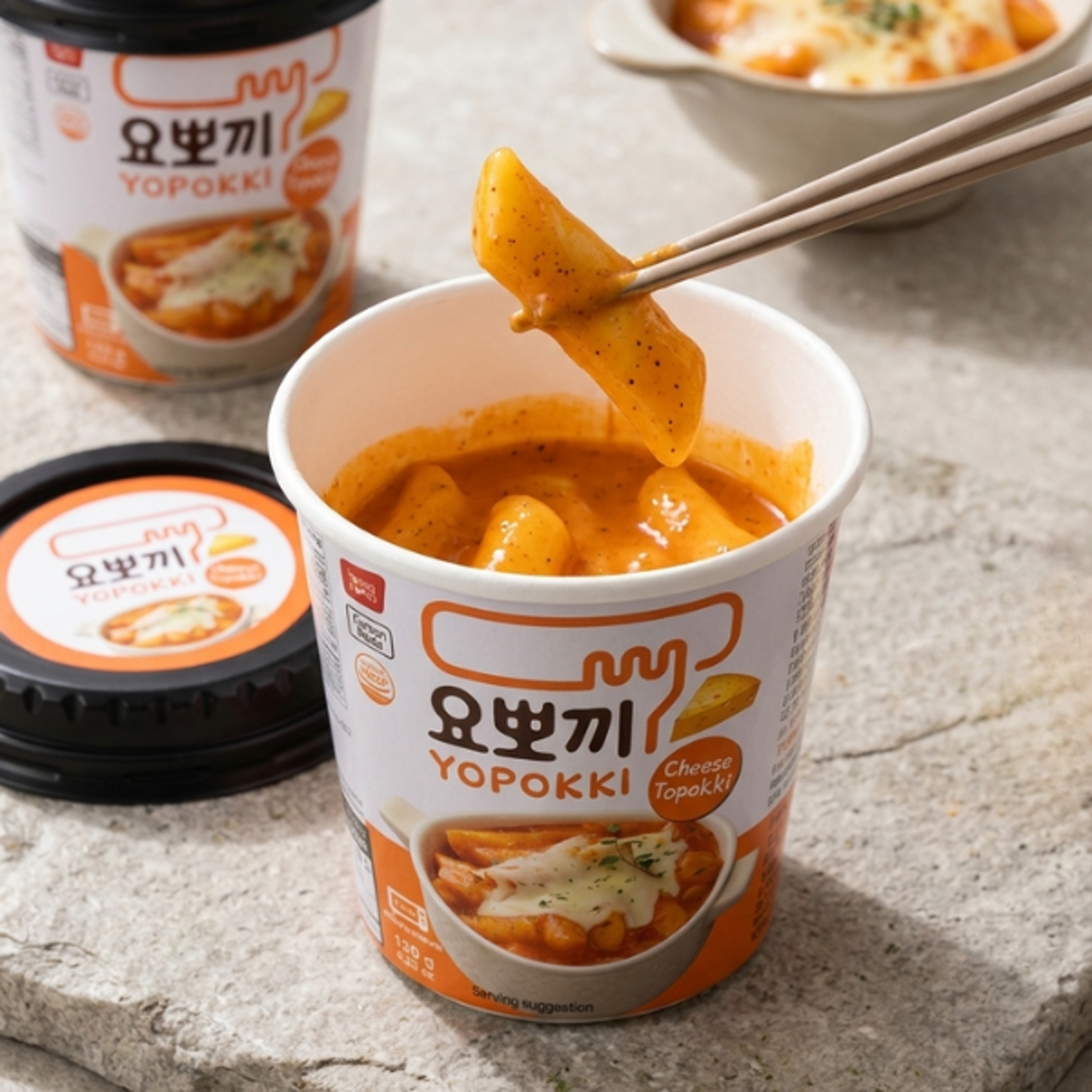 YOPOKKI Cheese Tteokbokki (120g) – Beliebtes Korean Street Food