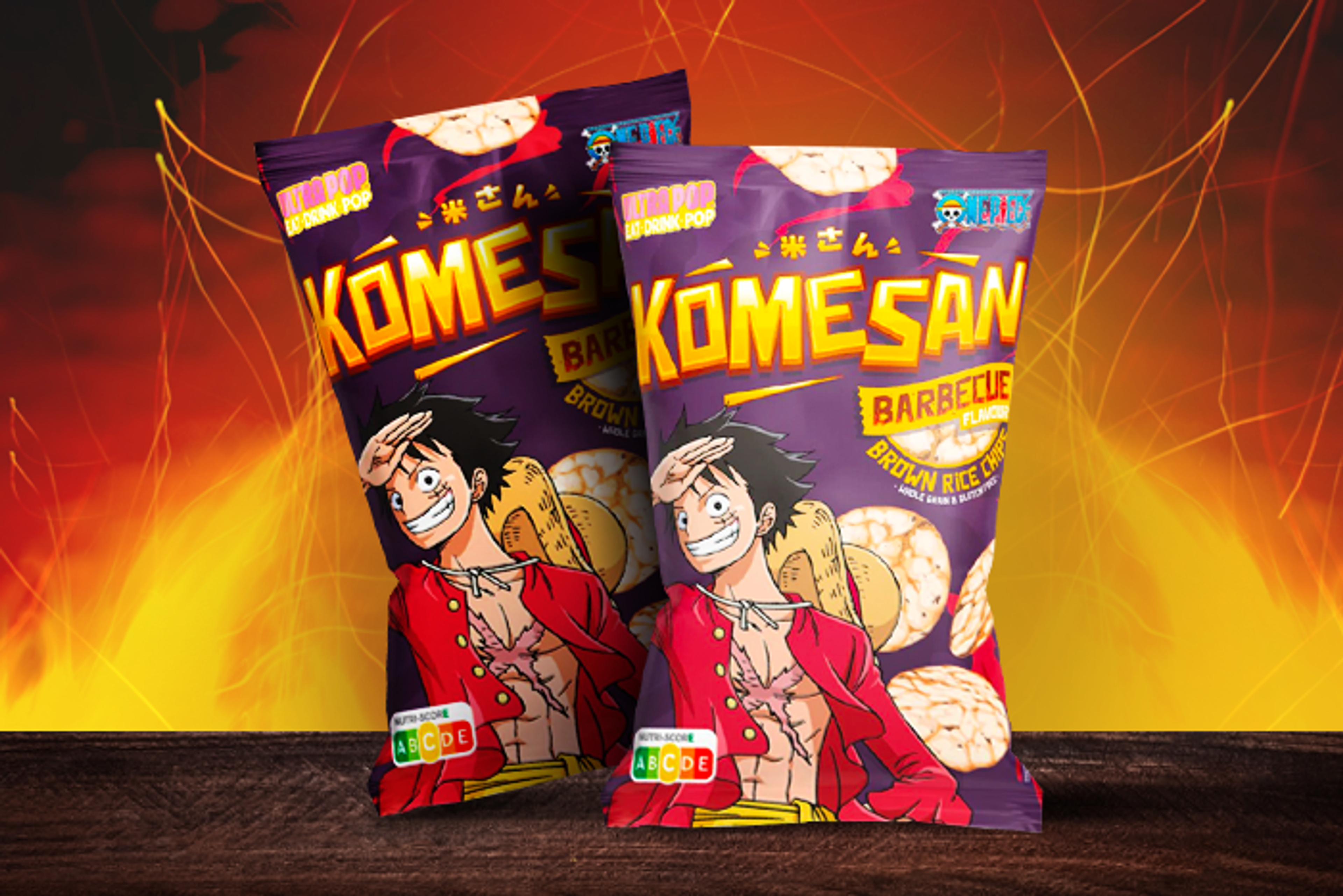 ULTRA POP Komesan Braunreischips - Barbecue 60g