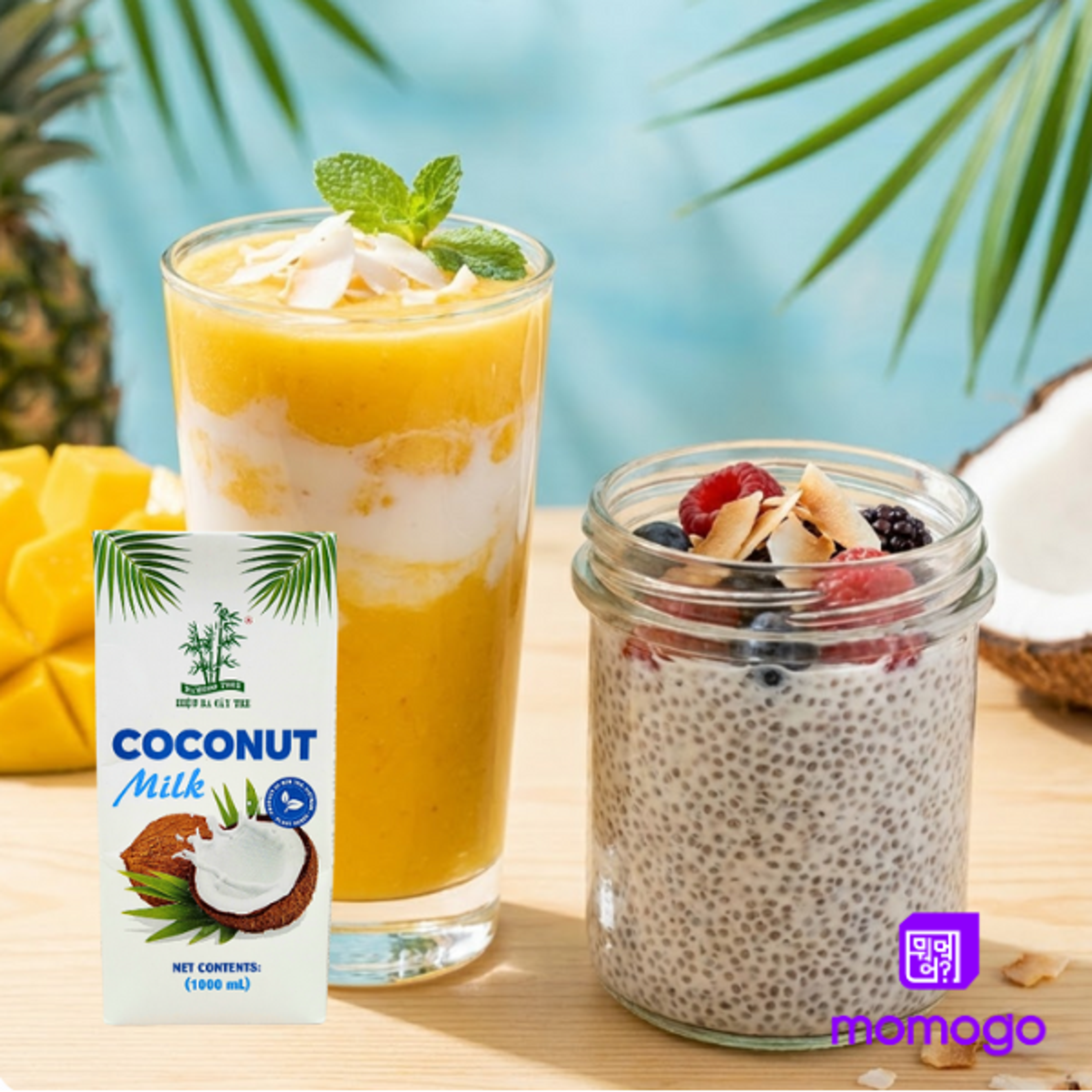 BAMBOO TREE Kokosmilch 1L | Cremige Coconut Milk für Küche & Curry