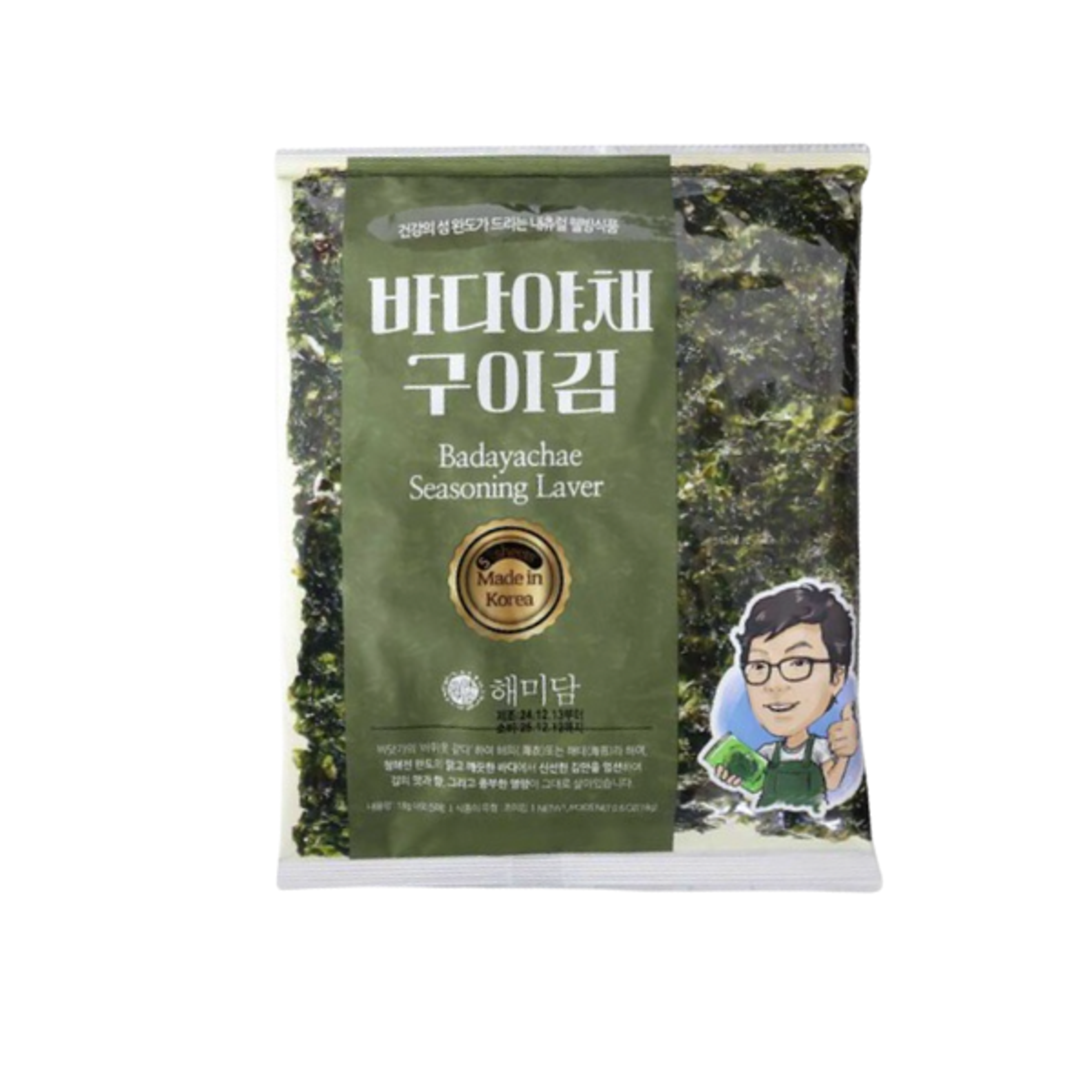 KUEMBOK Seasoned & Roasted Seaweed 18g | Premium-Seetang aus Wando – geröstet & gewürzt