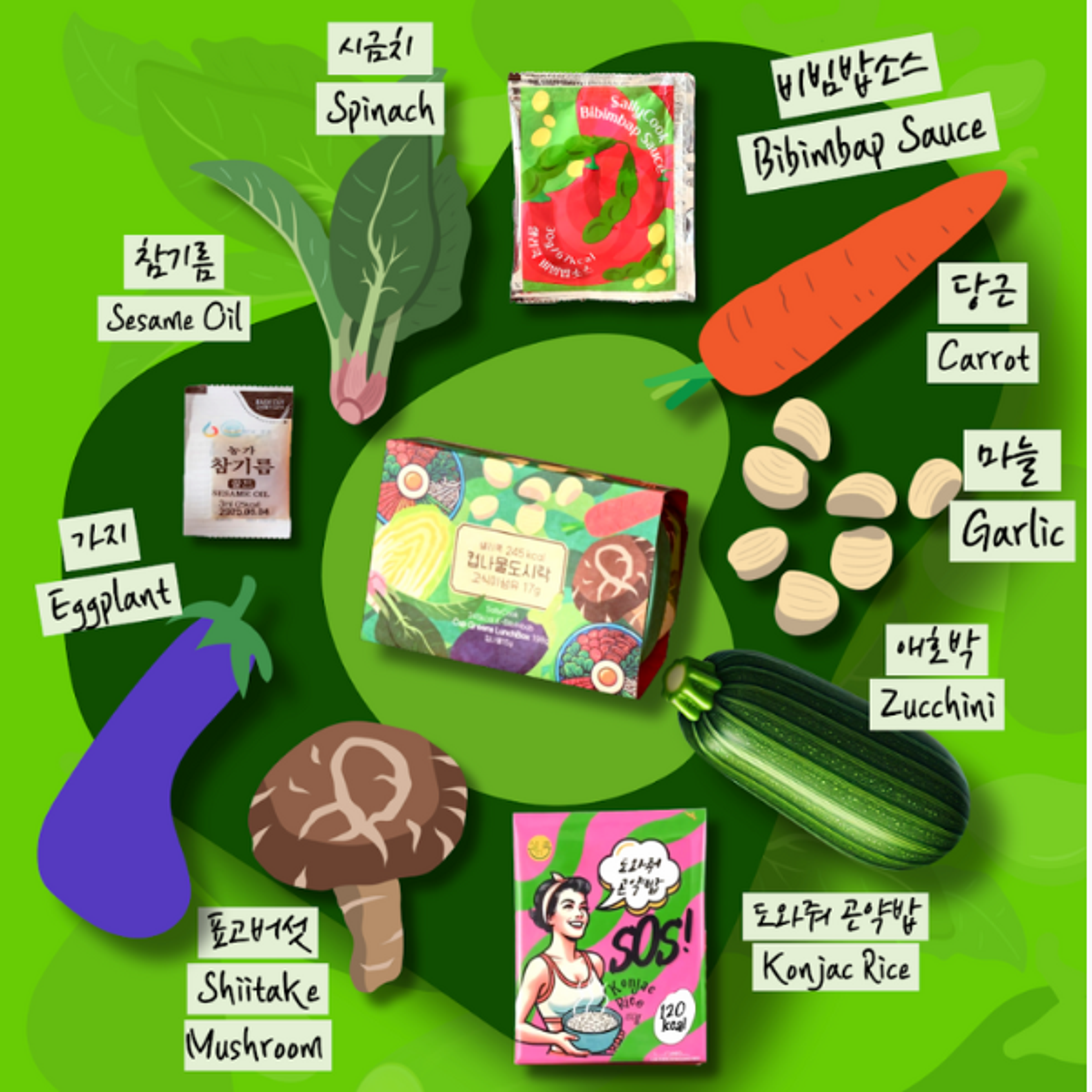 SALLY COOK Bibimbap Lunch Box 200g – Quick Korean Meal