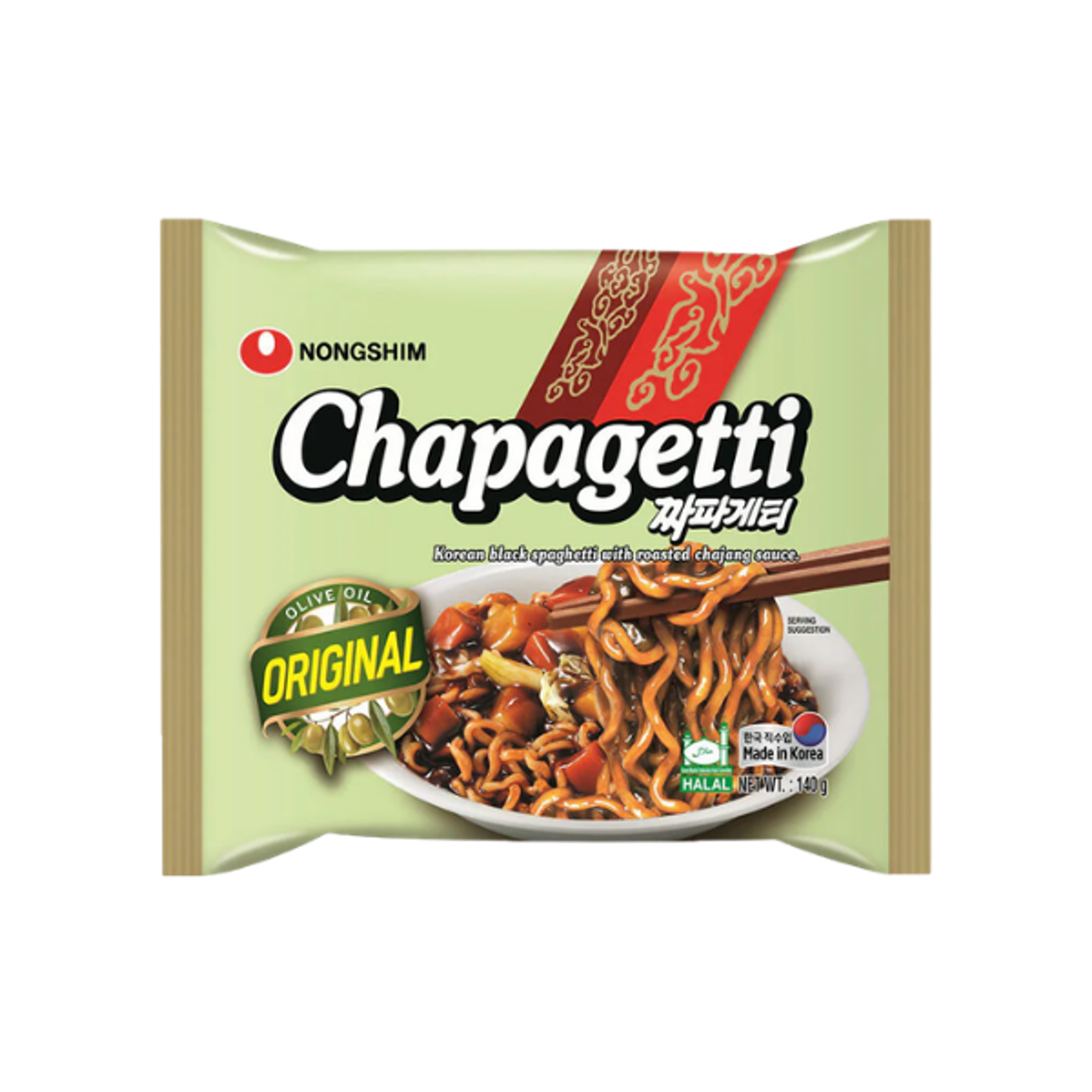 Nongshim Chapagetti Jjajang Ramyeon 5er-Pack - ein beliebtes Ramen von Südkorea