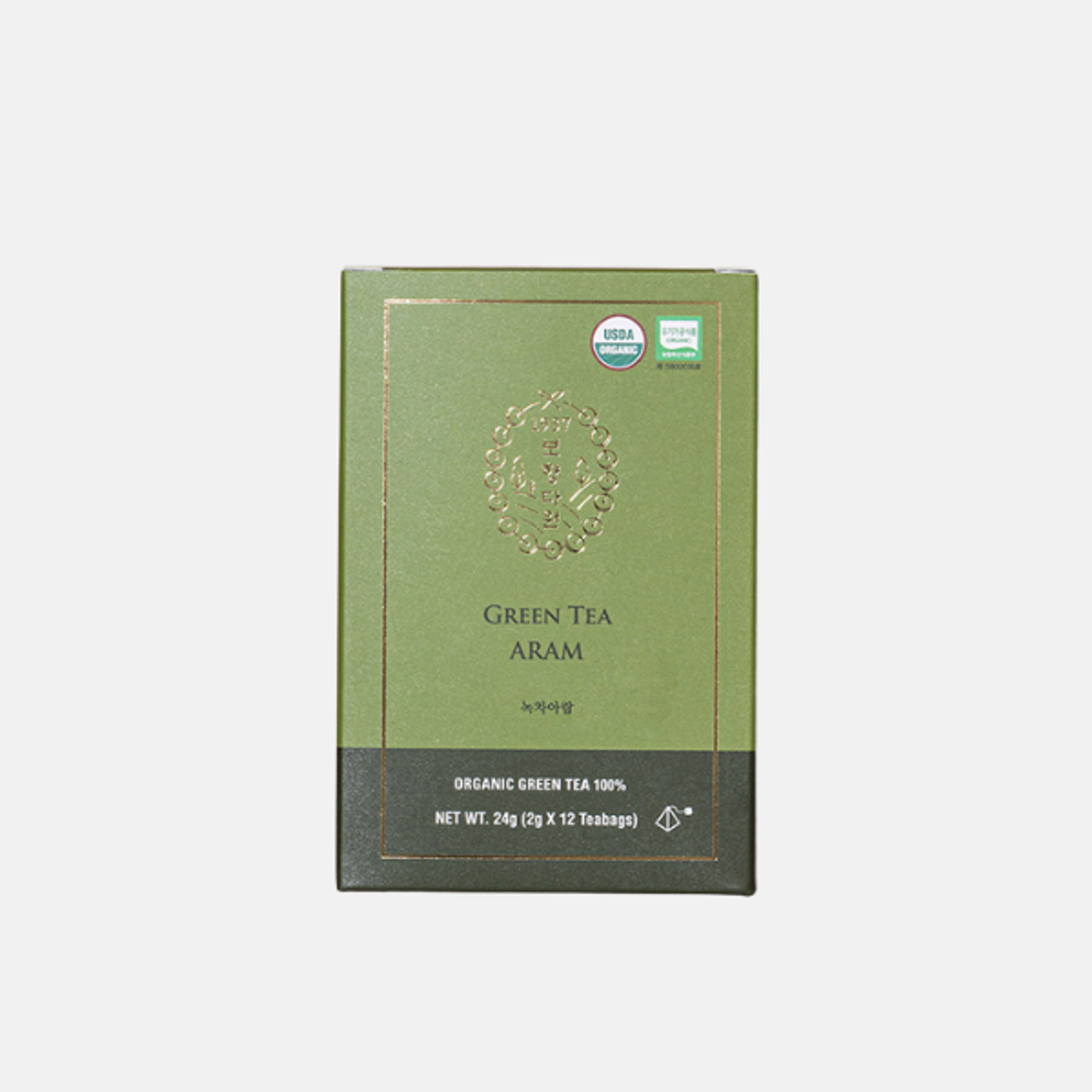 BOHYANG GARDEN Organic Green Tea 12er – Premium Organic Green Tea from Goheung, South Korea