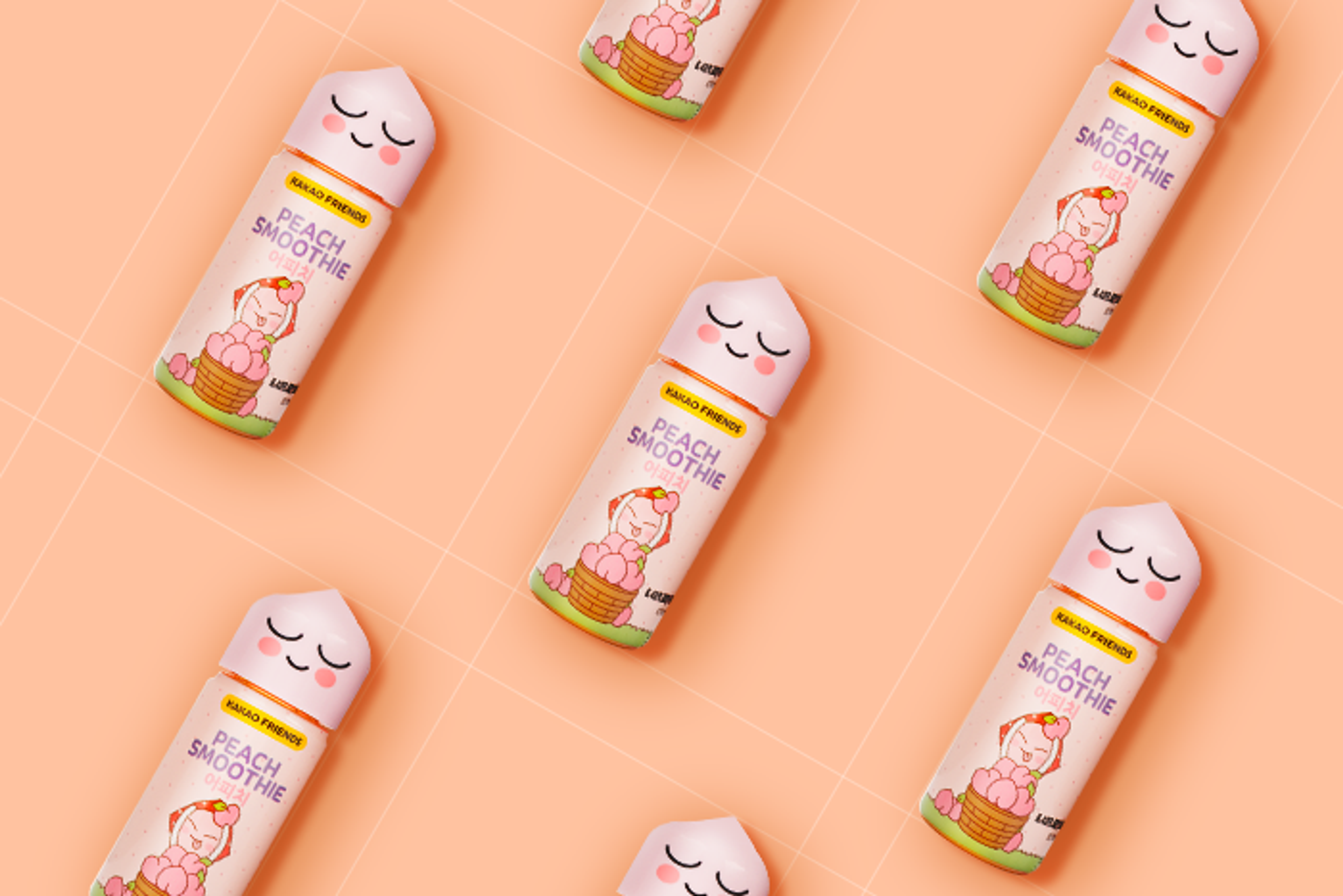 Youus Kakao Friends Pfirsich(peach)-Smoothie 190ml - Leicht gekühlt am besten genießen