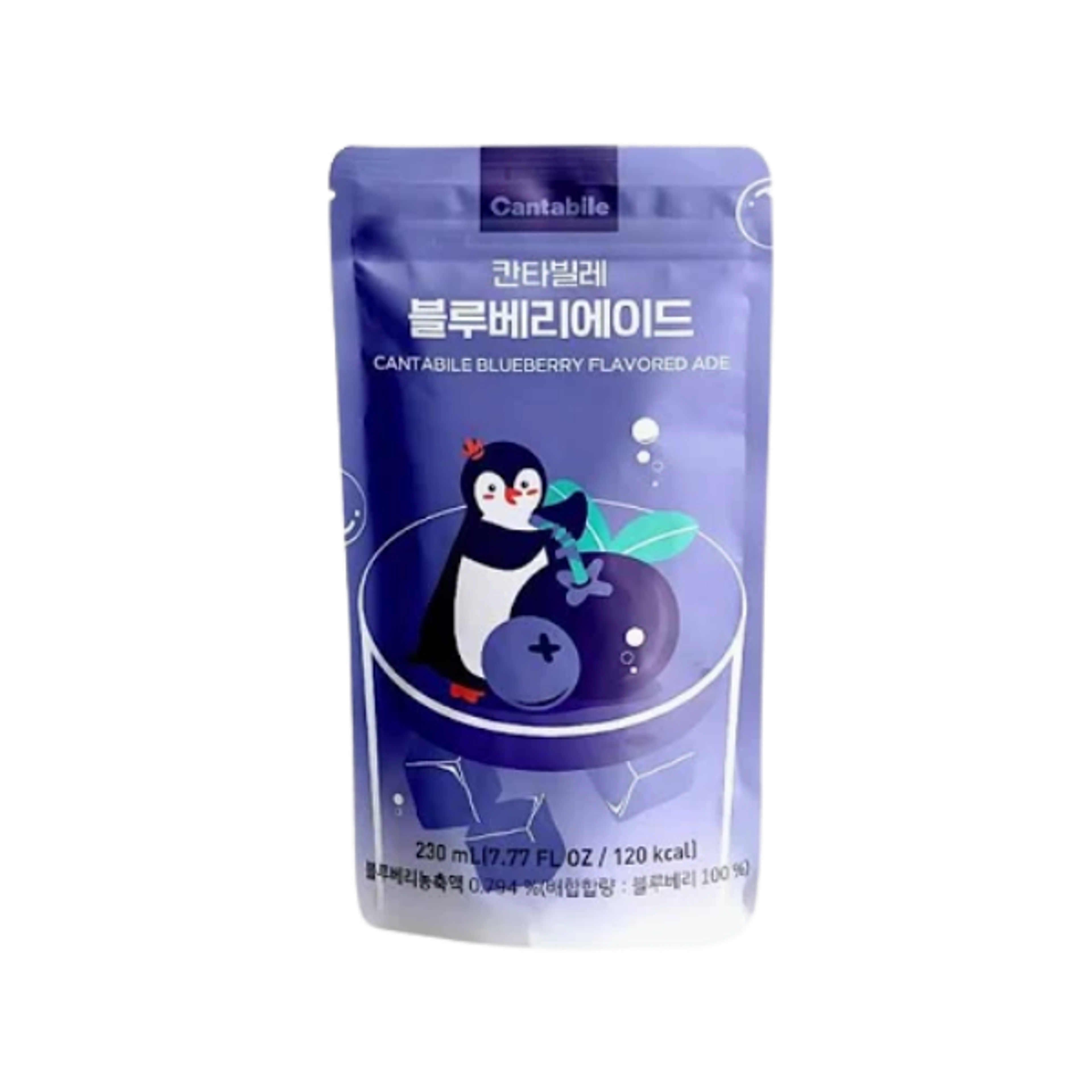 Cantabile Blueberry Flavored Ade 230ml – Erfrischendes Blaubeergetränk