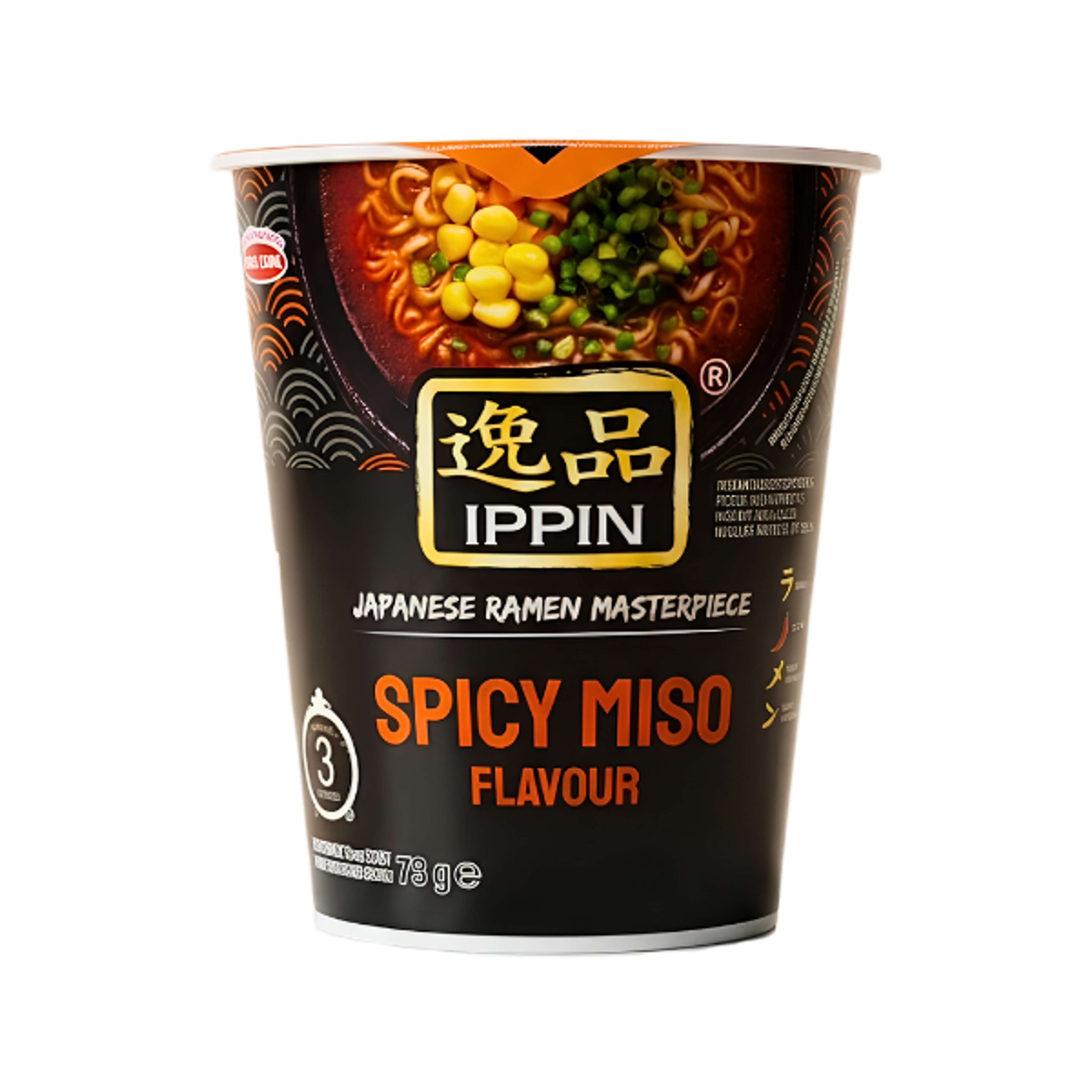 ACECOOK Red Spicy Miso Cup Ramen 73 g | Authentic Spicy Taste
