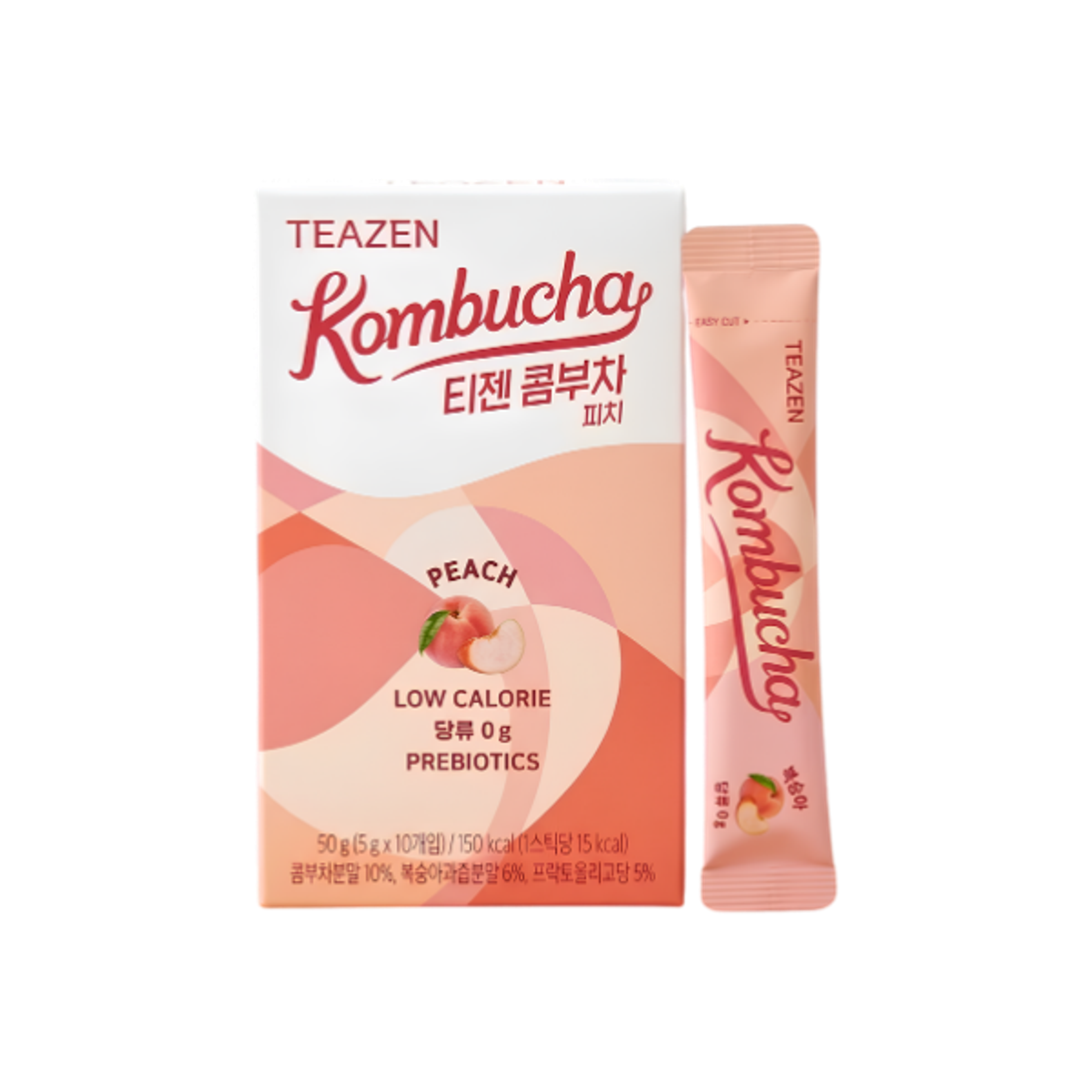 TEAZEN Kombucha Pfirsich 50g | 15 kcal & Fruchtig