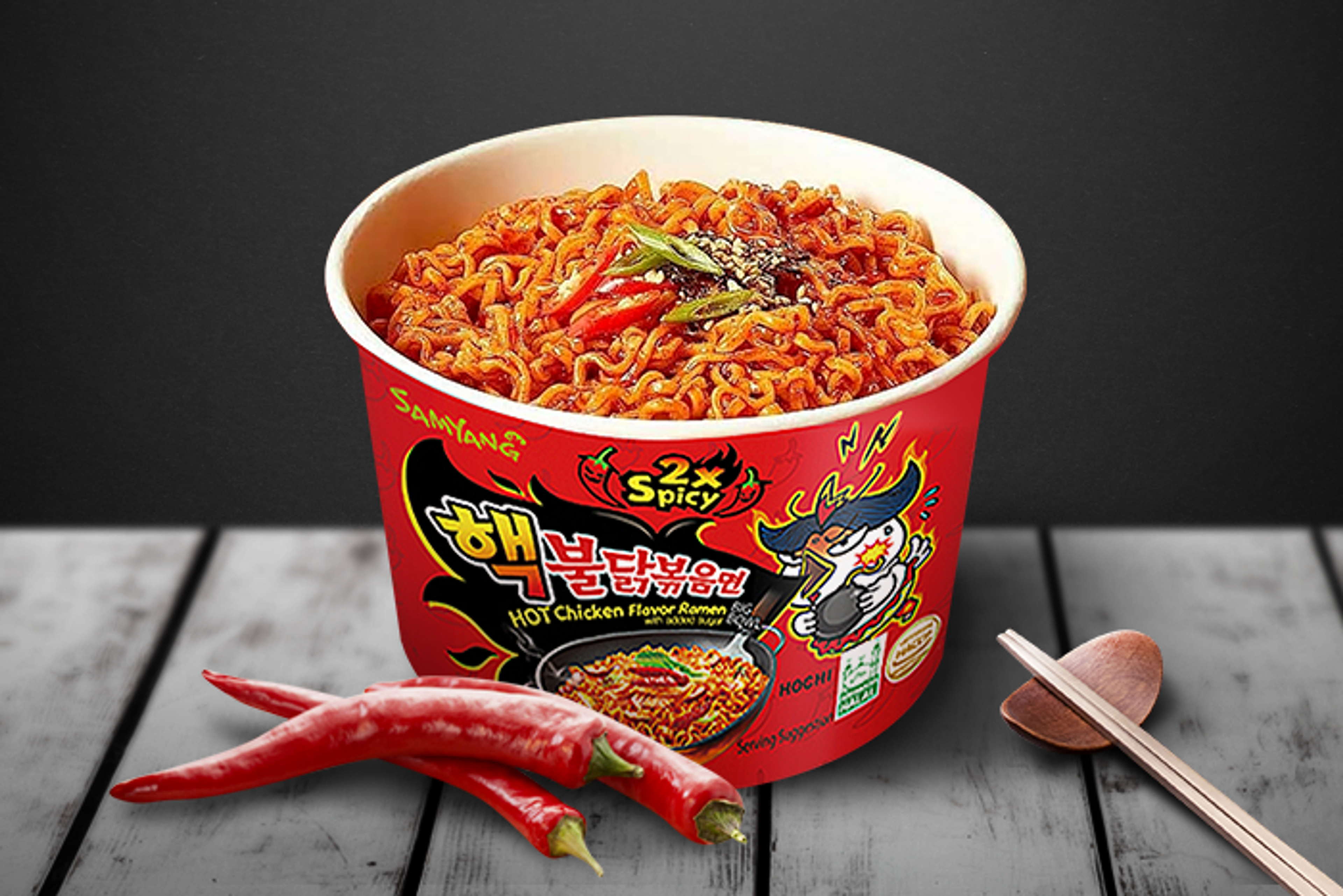 Samyang Buldak Original Spicy Chicken Ramen, Samyang Buldak Cheese Spicy Chicken Ramen with Cheese, Samyang Buldak Carbonara Spicy Chicken Ramen with Carbonara Flavor, Samyang Buldak 2x Spicy Hot Chicken Ramen, Samyang Buldak Curry Spicy Chicken Ramen with Curry Flavor.