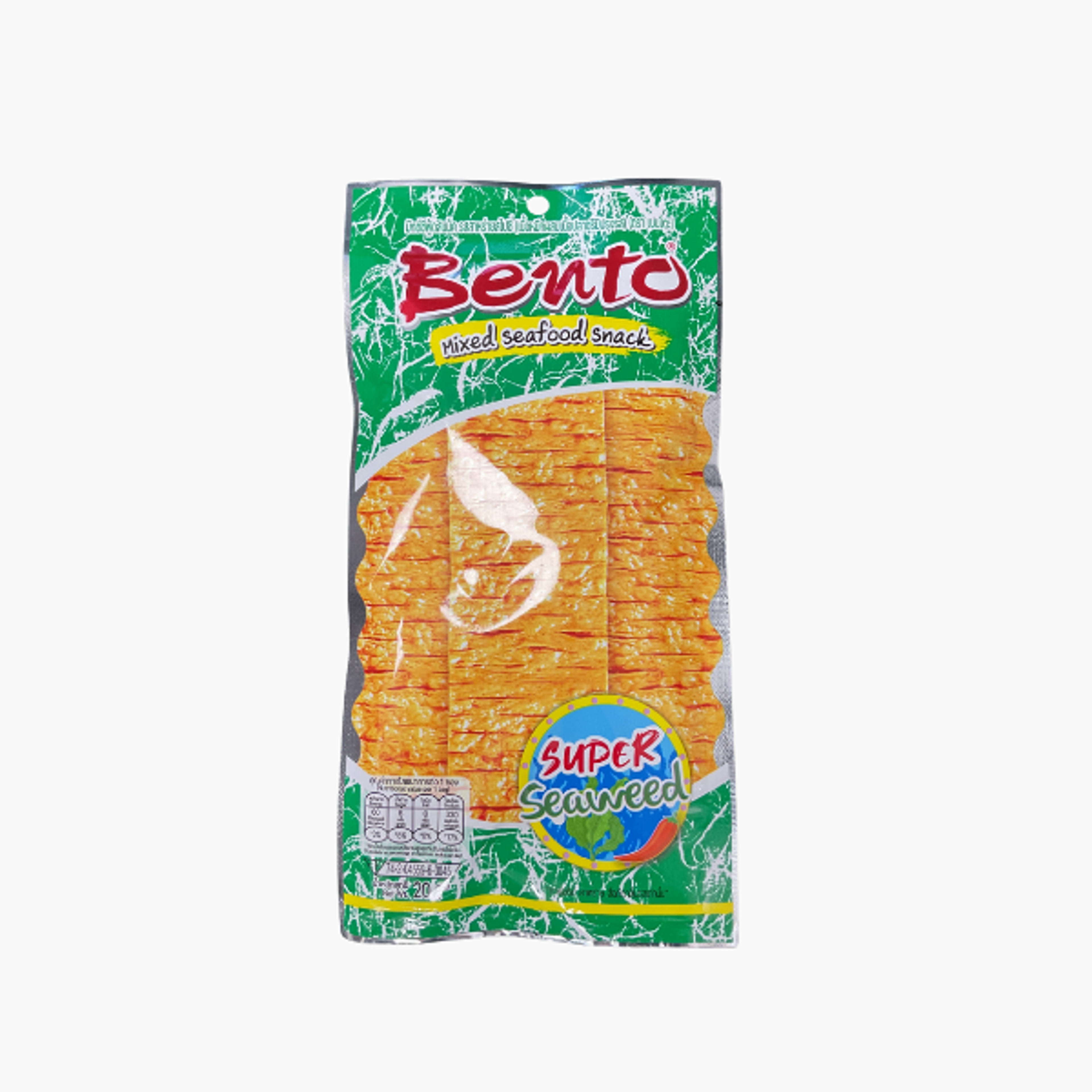 BENTO Mixed Seafood Snack Super Seaweed 20g – Meeresfrüchte-Snack mit Algen-Geschmack