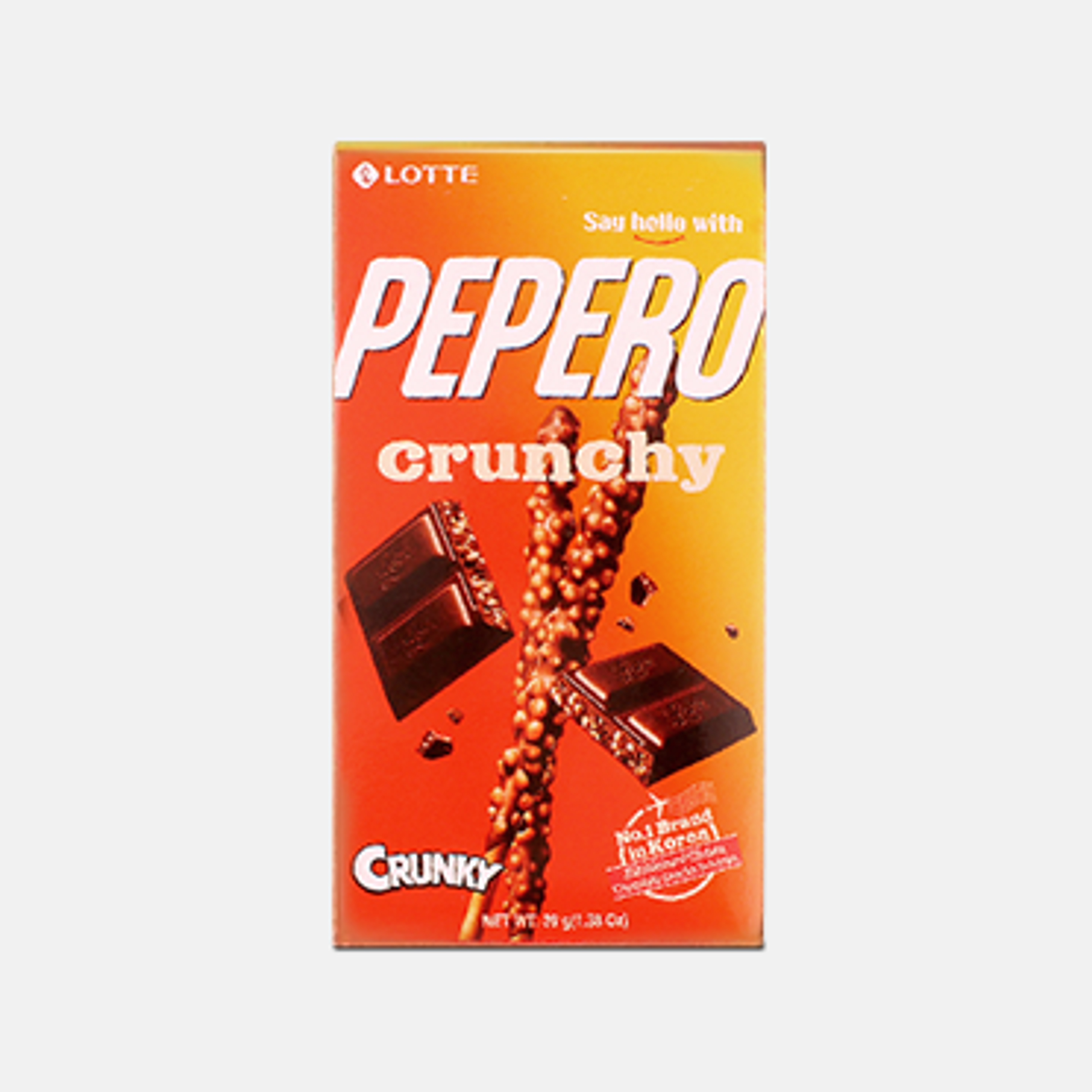 Lotte Pepero Schoko Sticks Crunchy 39g - Ideal zum Teilen mit Freunden oder für den eigenen Genussmoment.