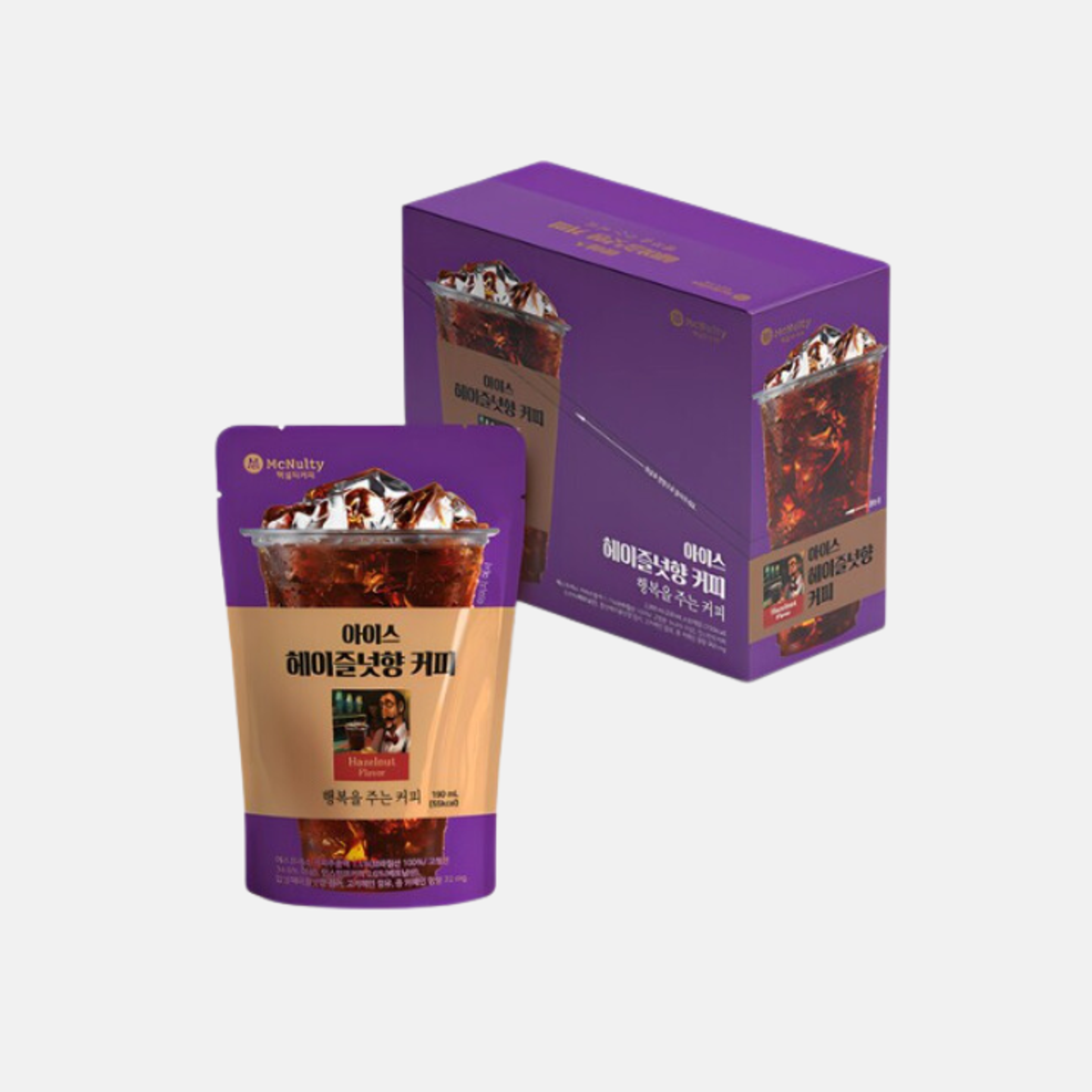 McNulty Iced Hazelnut Flavored Coffee 190ml - Refreshing Hazelnut Coffee in Convenient Packaging