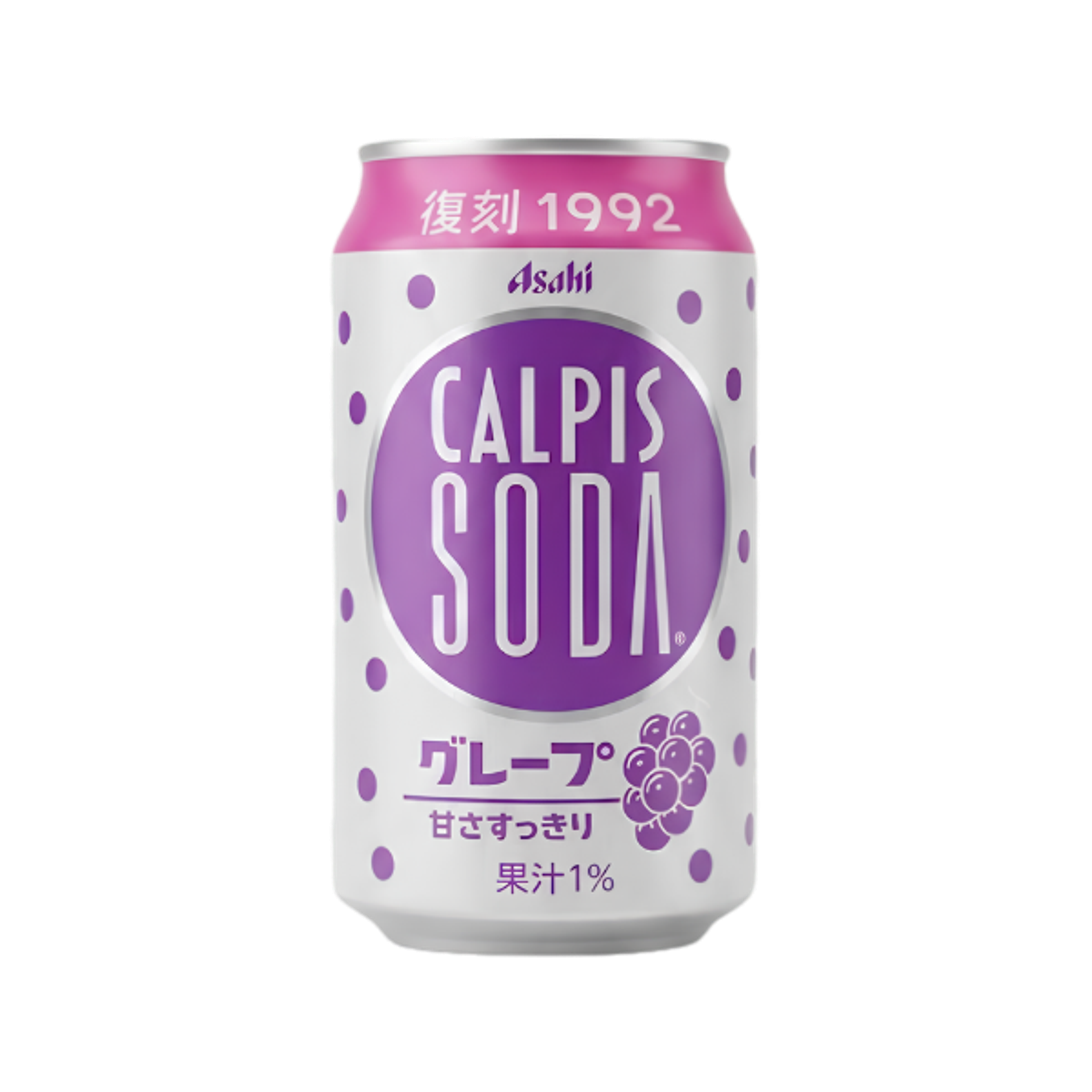 ASAHI Calpis Soda Grape 350ml | Japanisches Trauben Soda