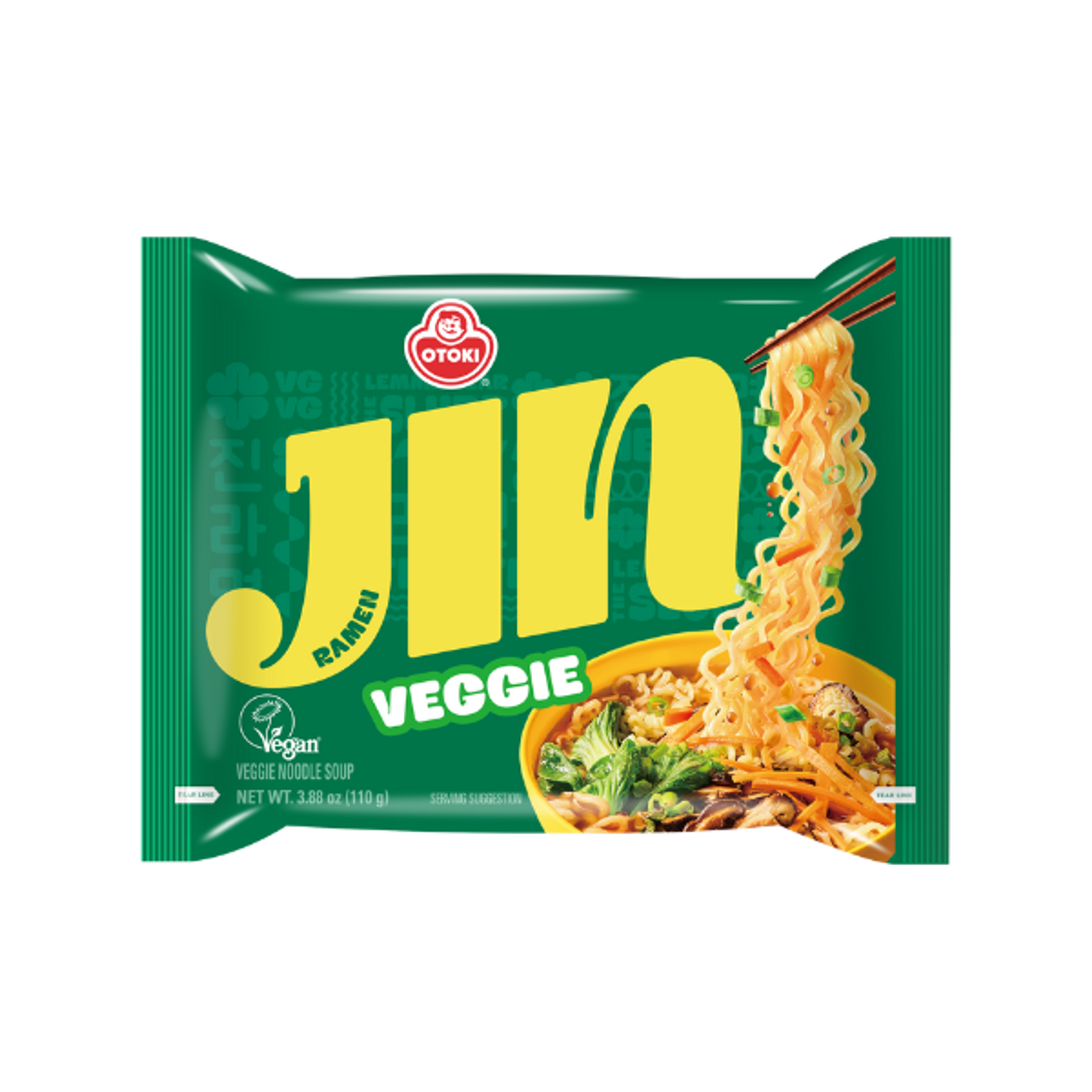 OTOKI JIN Veggie 110g – Koreanische Instantnudeln mit Gemüsegeschmack