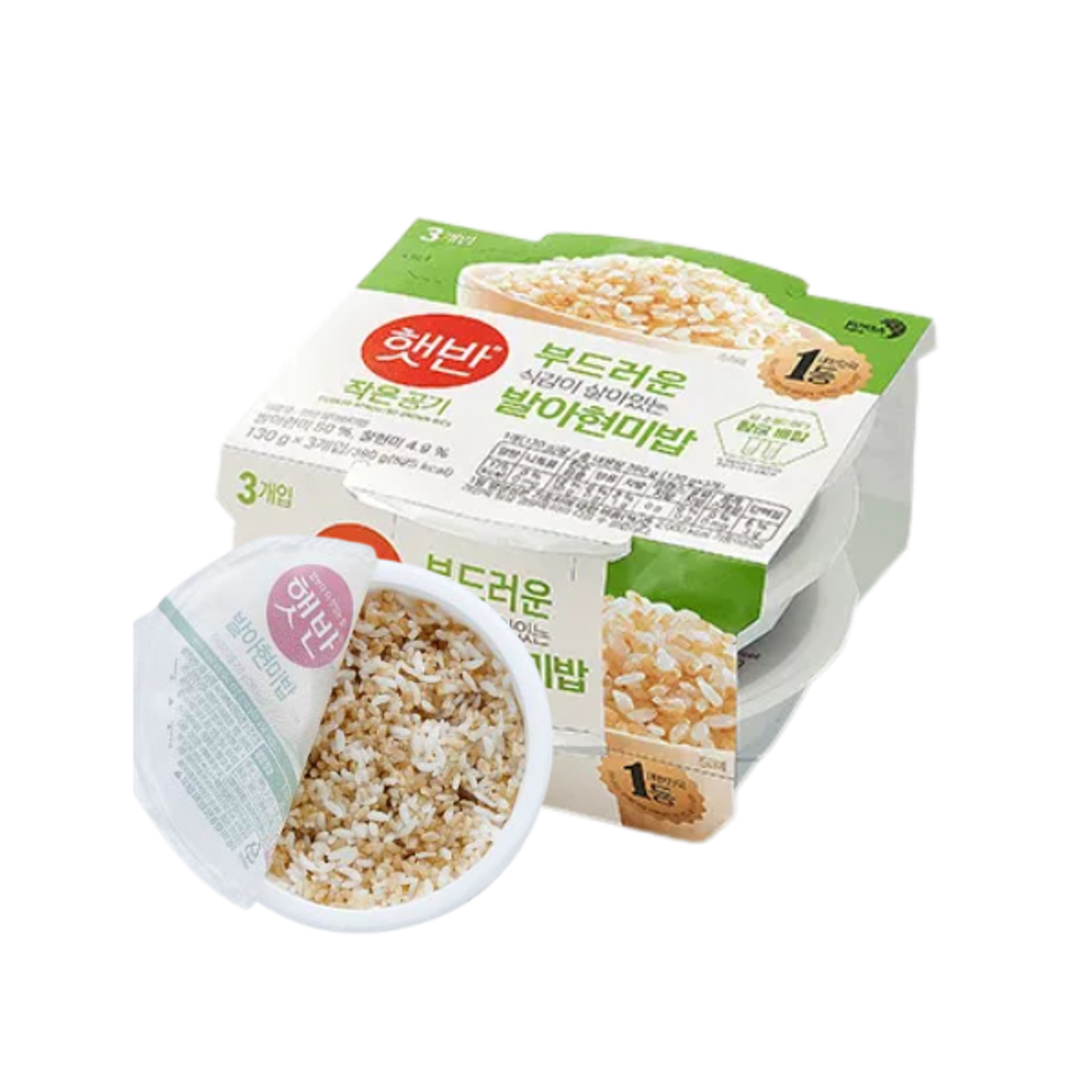 CJ HETBAHN Cooked Sprouted Brown Rice 210 g | Gekeimter Vollkornreis – gesund, weich & in Minuten servierfertig