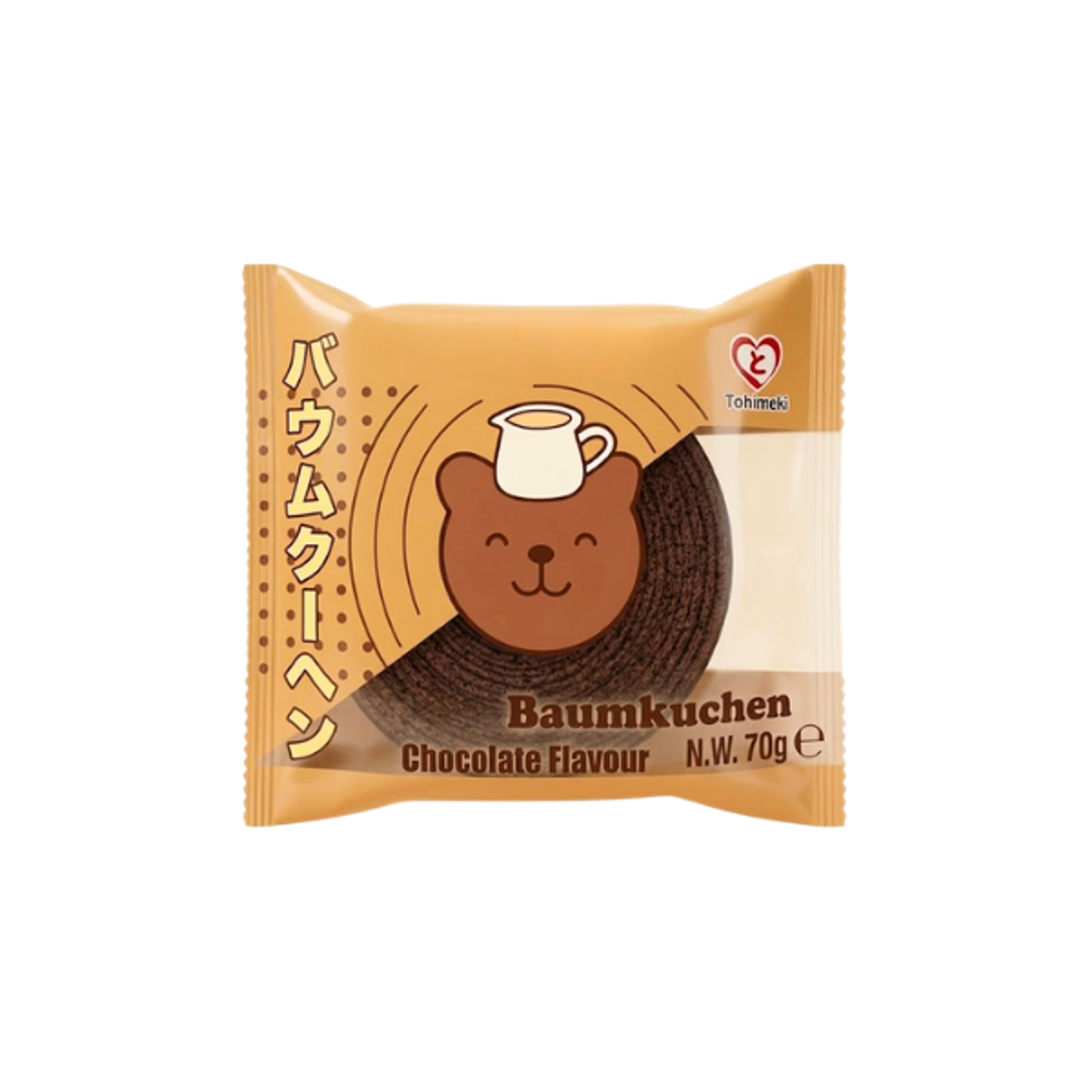 TOKIMEKI Baumkuchen Chocolate 70g | Japanischer Schokoladen Schichtkuchen