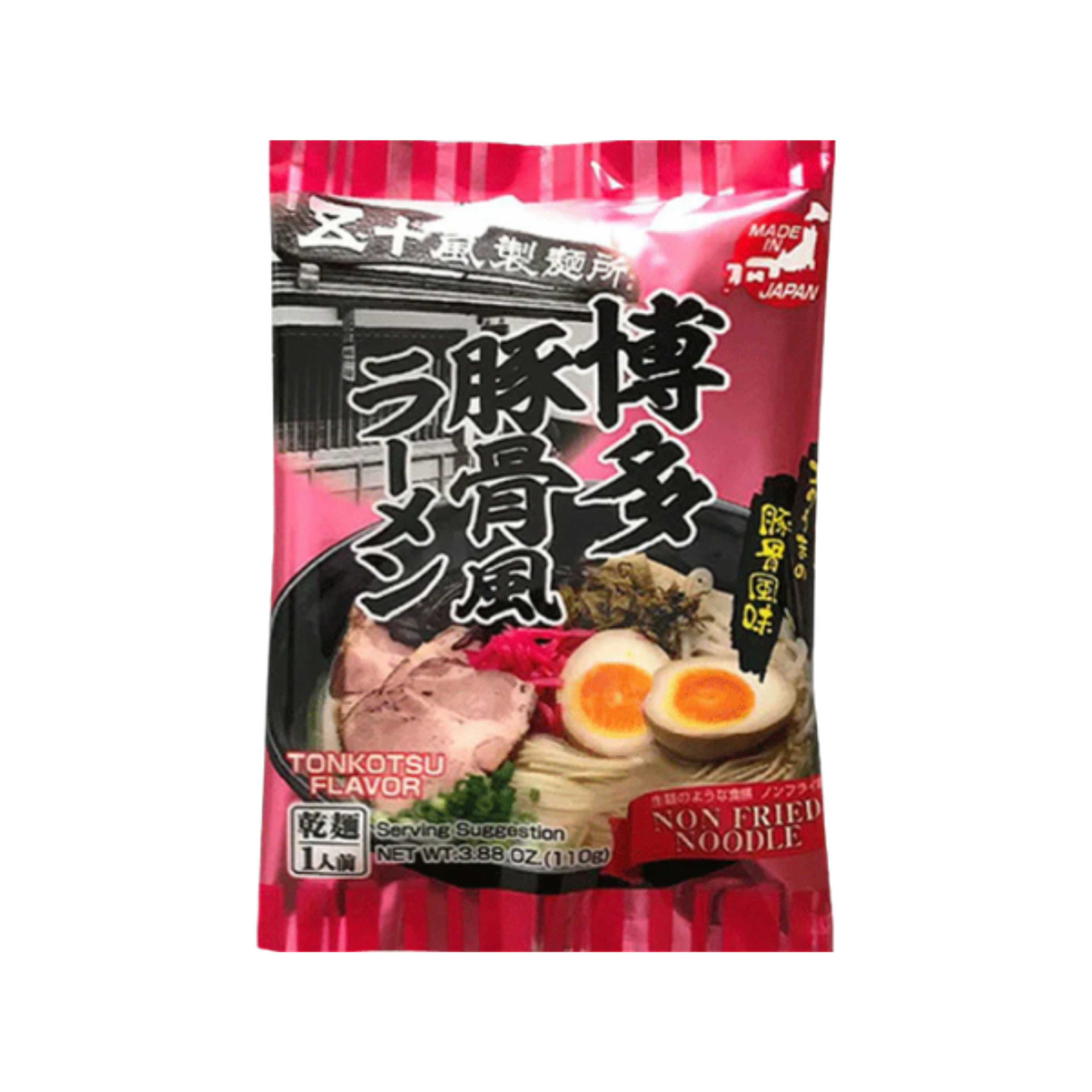 HAKATA Tonkotsu Ramen 110g | Japanische Instantnudeln mit cremigem Tonkotsu-Geschmack