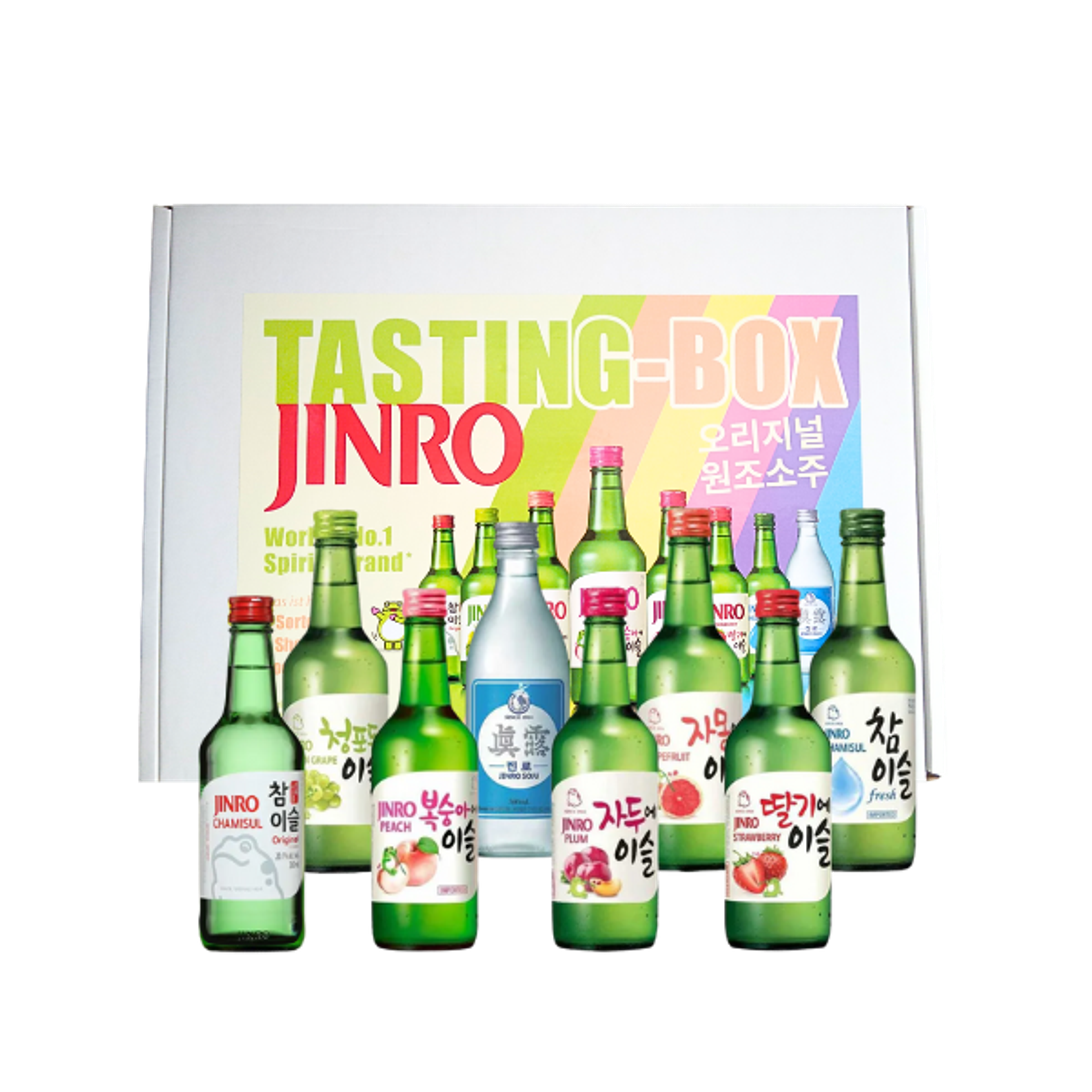 JINRO Tasting Box (8 Set) | Original koreanischer Soju in 8 Sorten