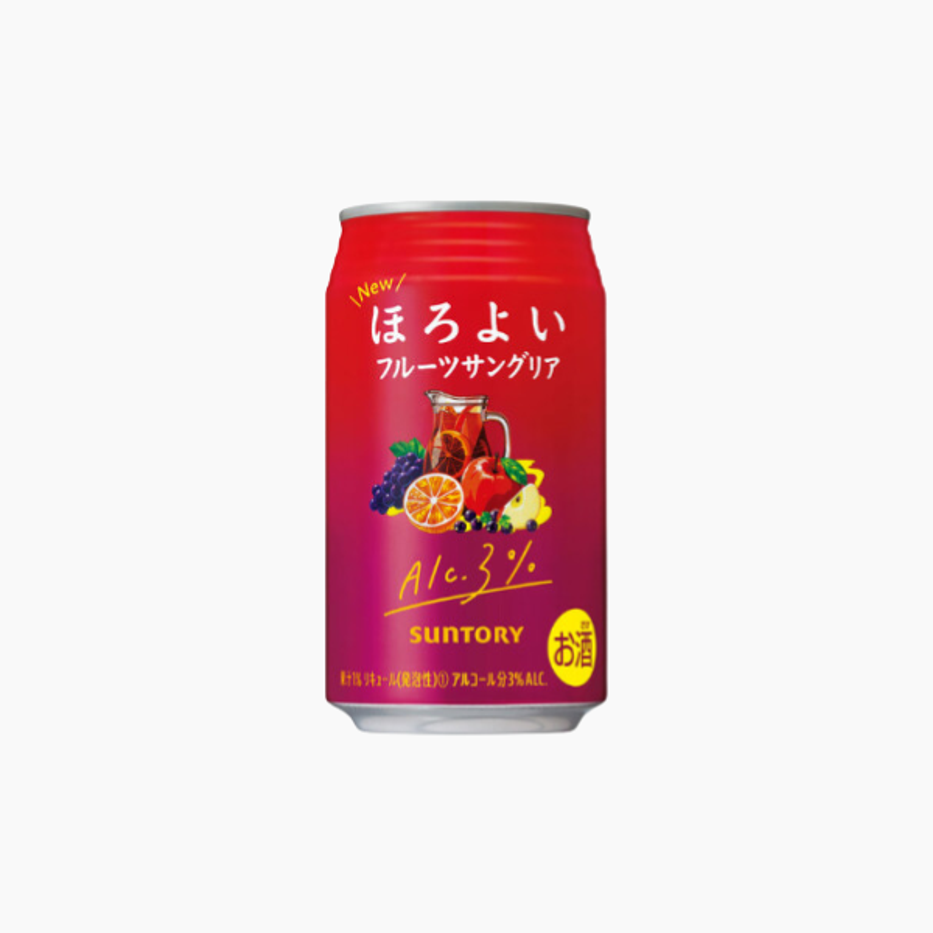 SUNTORY Horoyoi Sangaria 3% 350ml – Leckerer Fruchtgeschmack für entspannte Momente