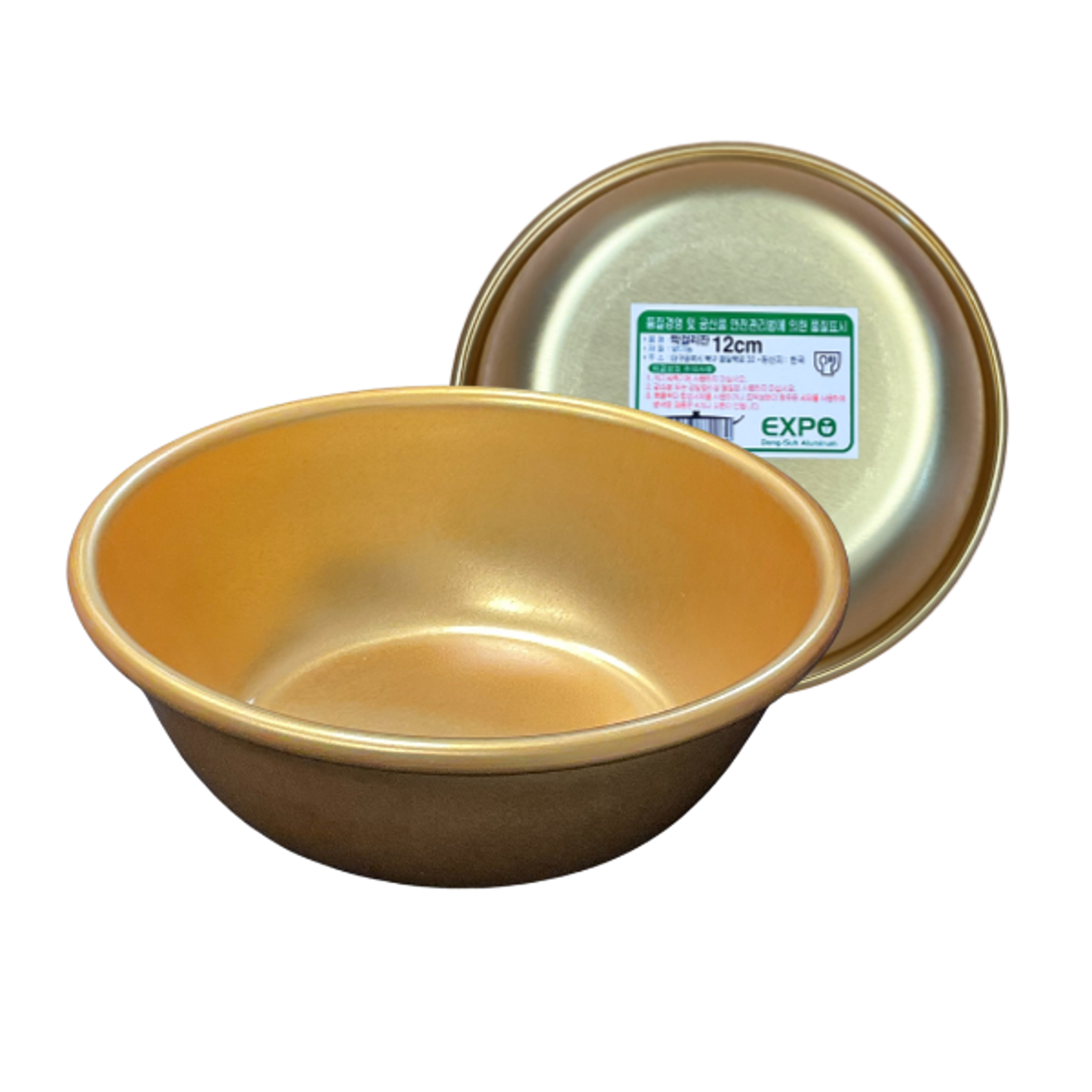 Goldfarbene koreanische Makgeolli-Schalen – Traditioneller Genuss