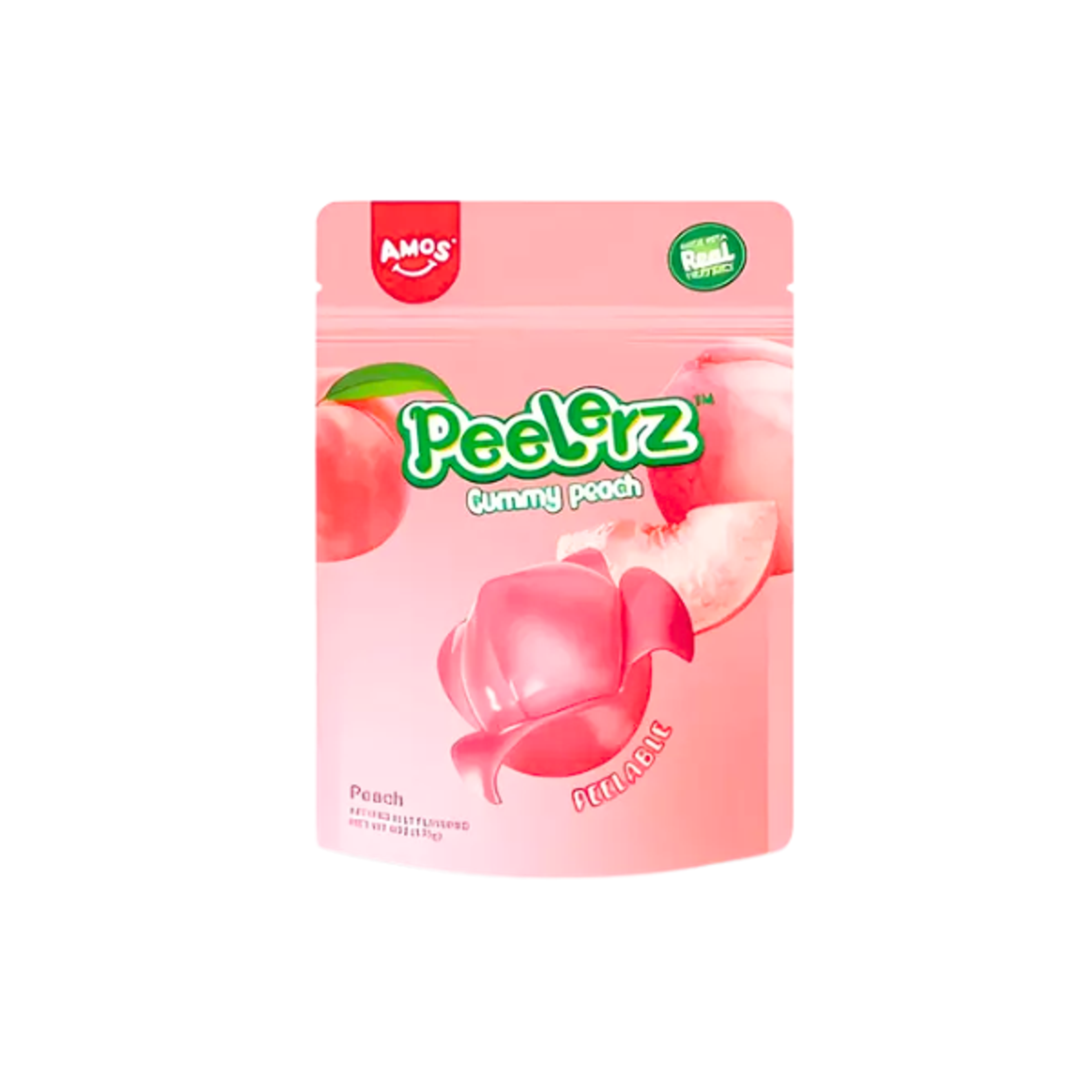 AMOS Peelerz Peach 65g | Schälsüße Pfirsich-Gummis mit Fruchtgeschmack