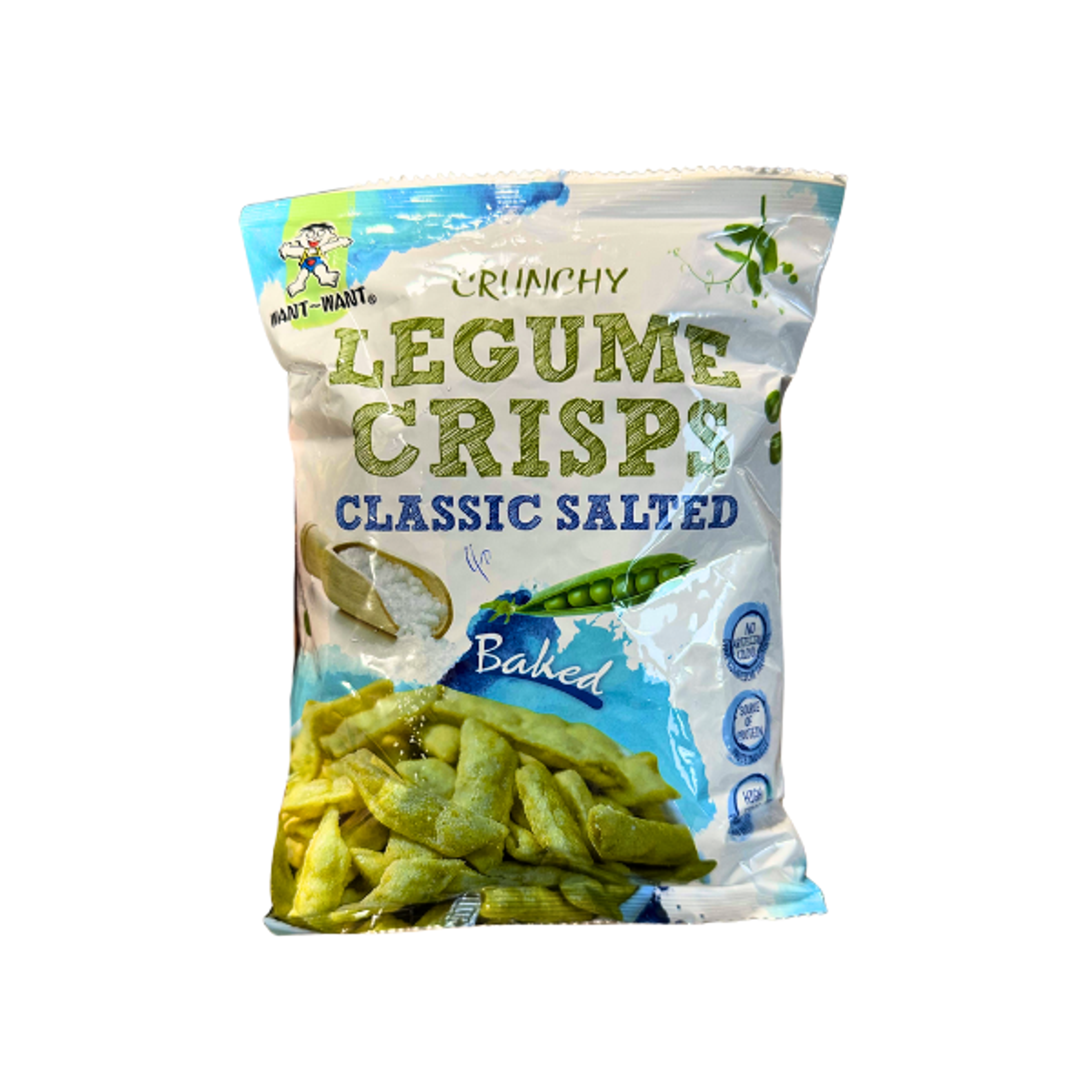 WANTWANT Gesalzene Hülsenfrucht-Chips 85g – Knuspriger Snack