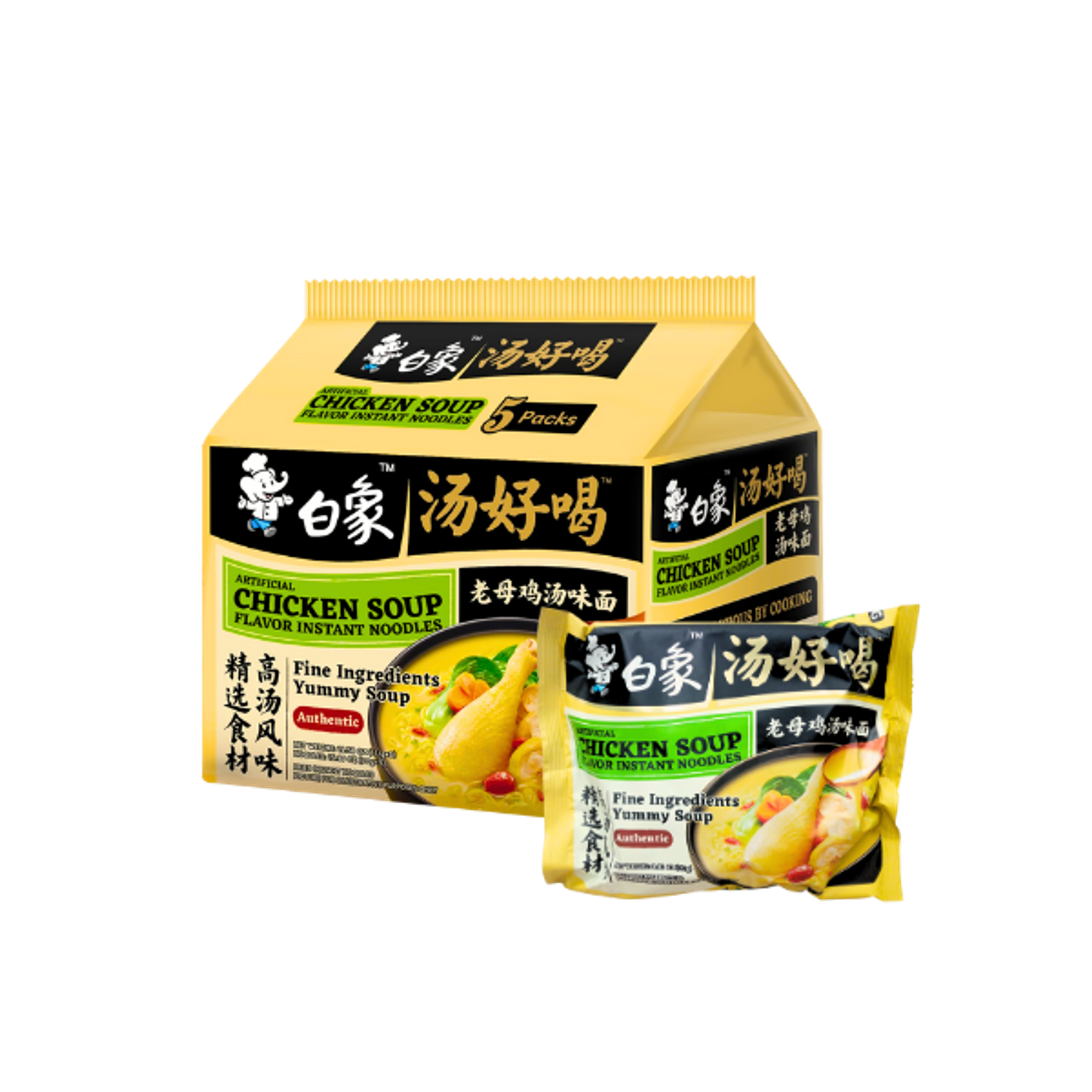 BAIXIANG Instant-Nudeln Hühnersuppe Geschmack 111g – Mild, herzhaft & wohltuend