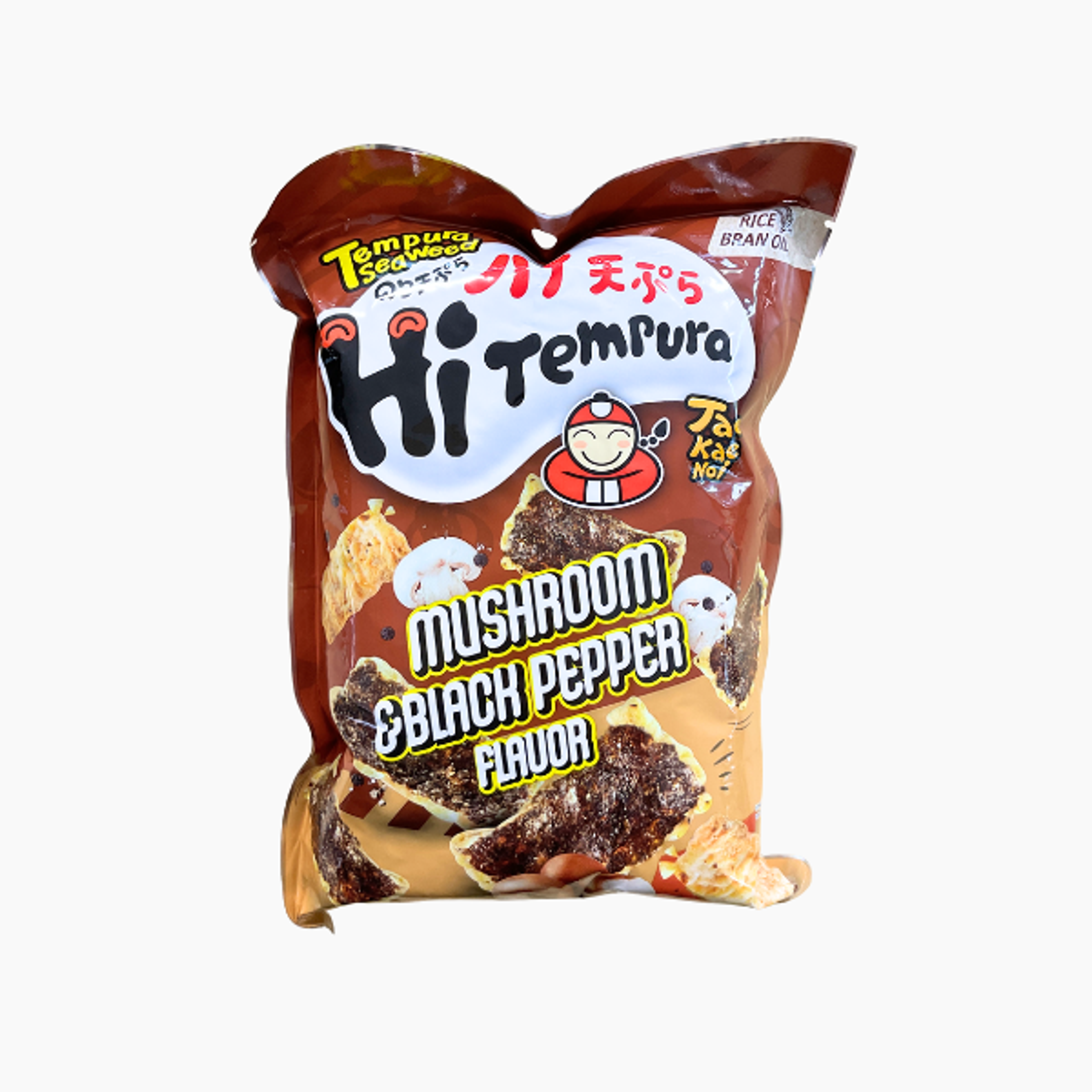 TAOKAENOI HiTempura Seaweed Snack Mushroom & Black Pepper Flavor 40 g | Knuspriger Algensnack im Tempura-Style