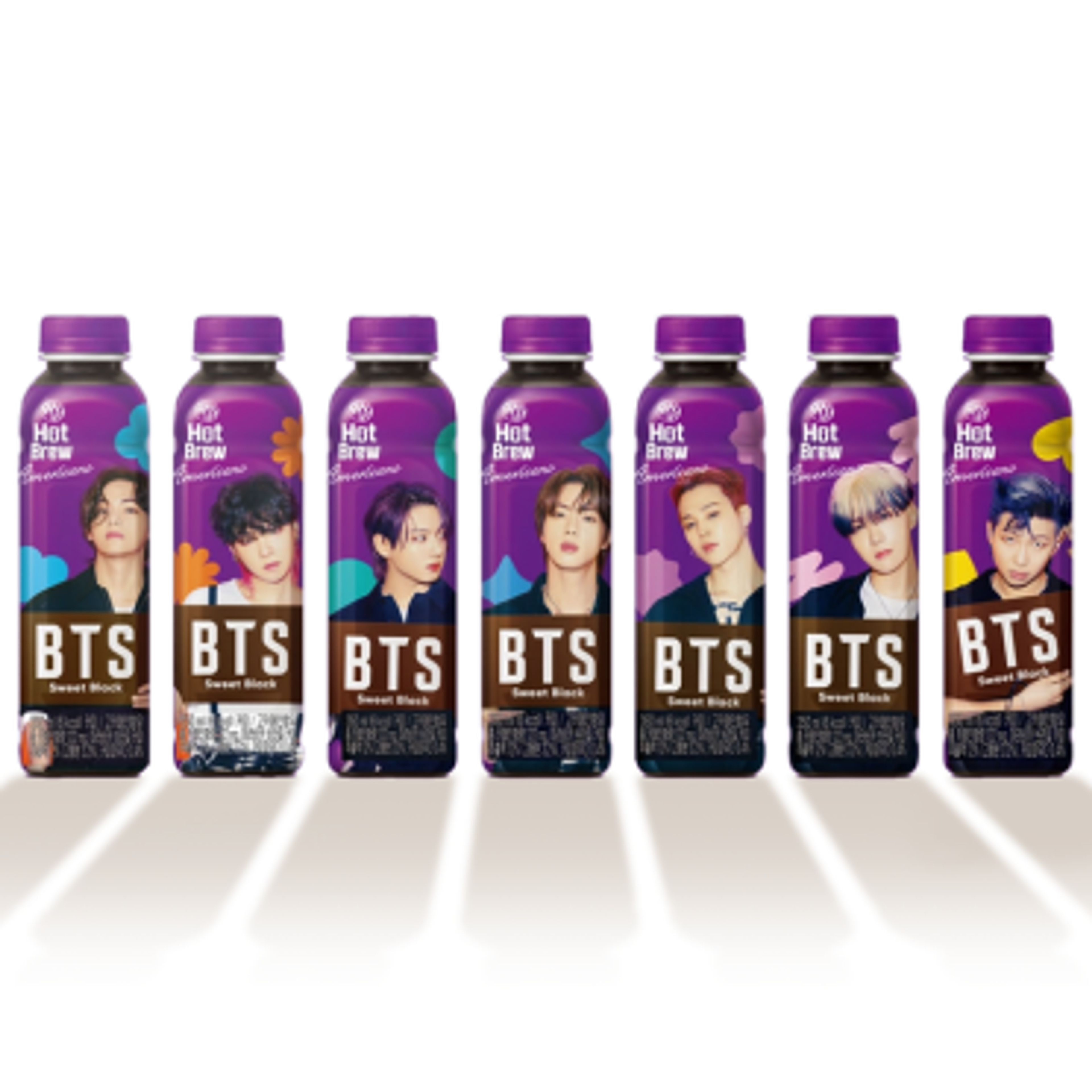 HY BTS Hotbrew süß schwarzer Kaffee 350ml - BTS-Fan? Die Verpackung enthält ein exklusives BTS-Foto