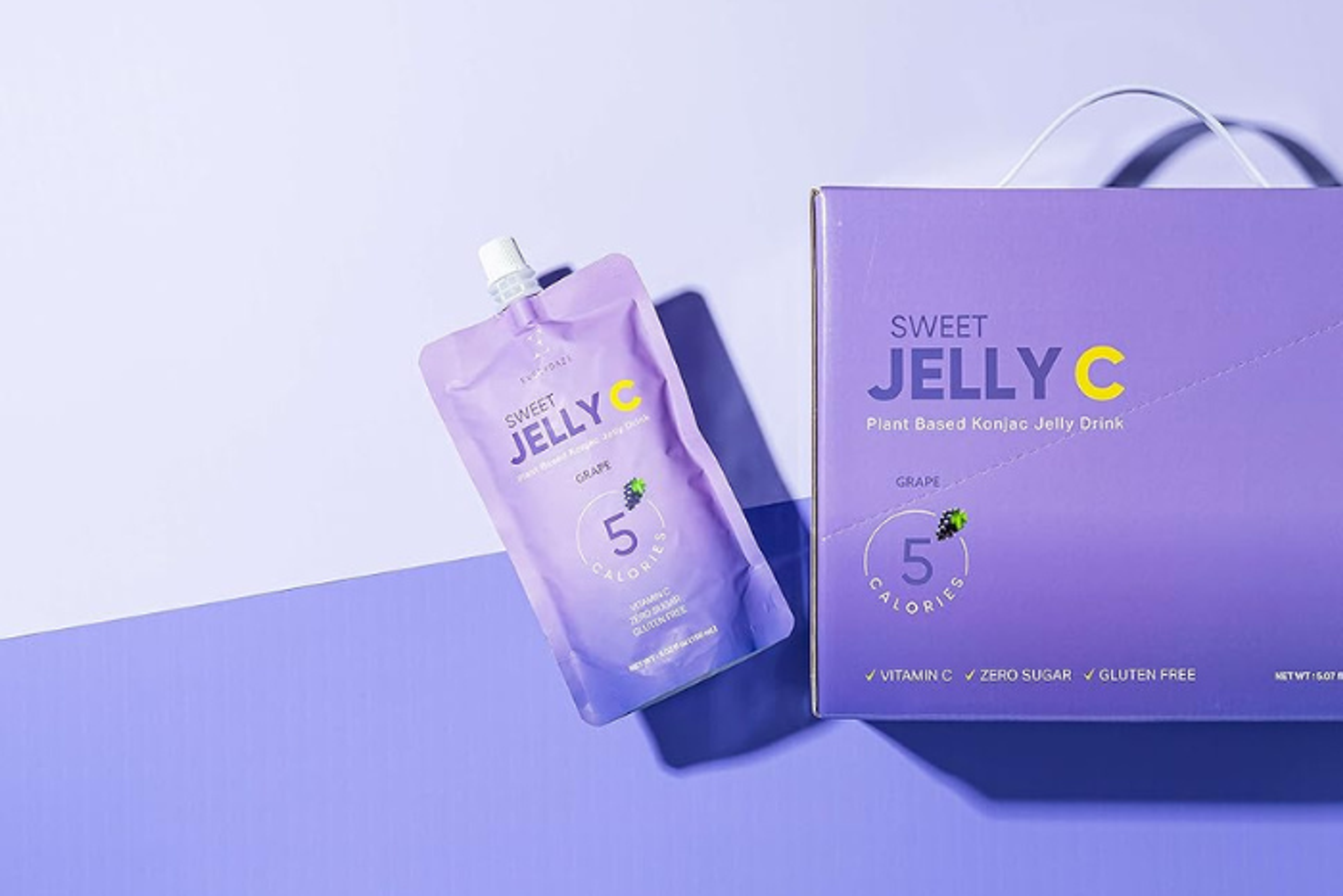 EVERYDAZE Sweet C Konjac Jelly Grape 150ml - Refreshing, Sugar-Free Drink with Vitamin C