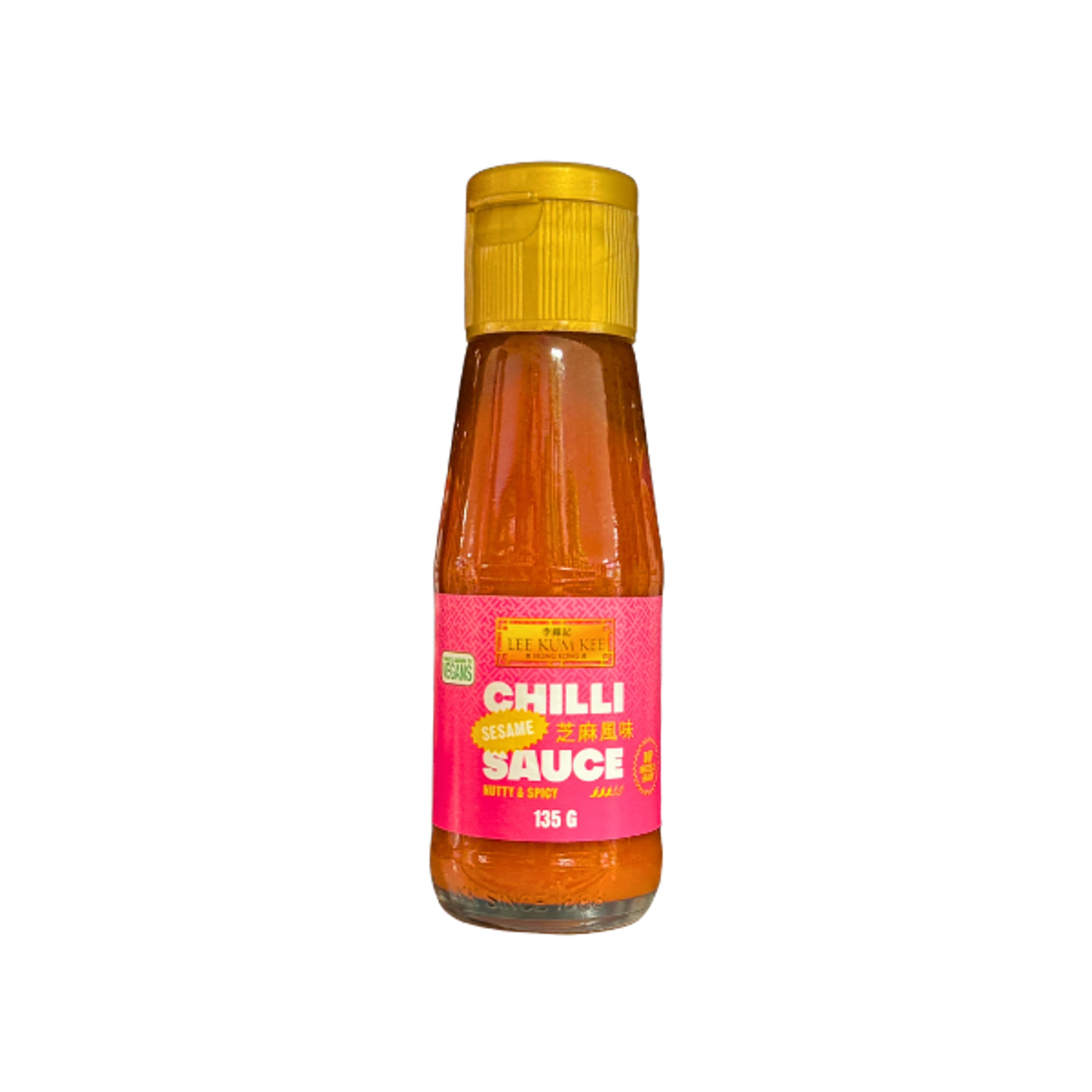 LEE KUM KEE Chilli Sauce Sesame Flavor 135 g | Nussig-scharfe Asia-Sauce für Dips & Marinaden