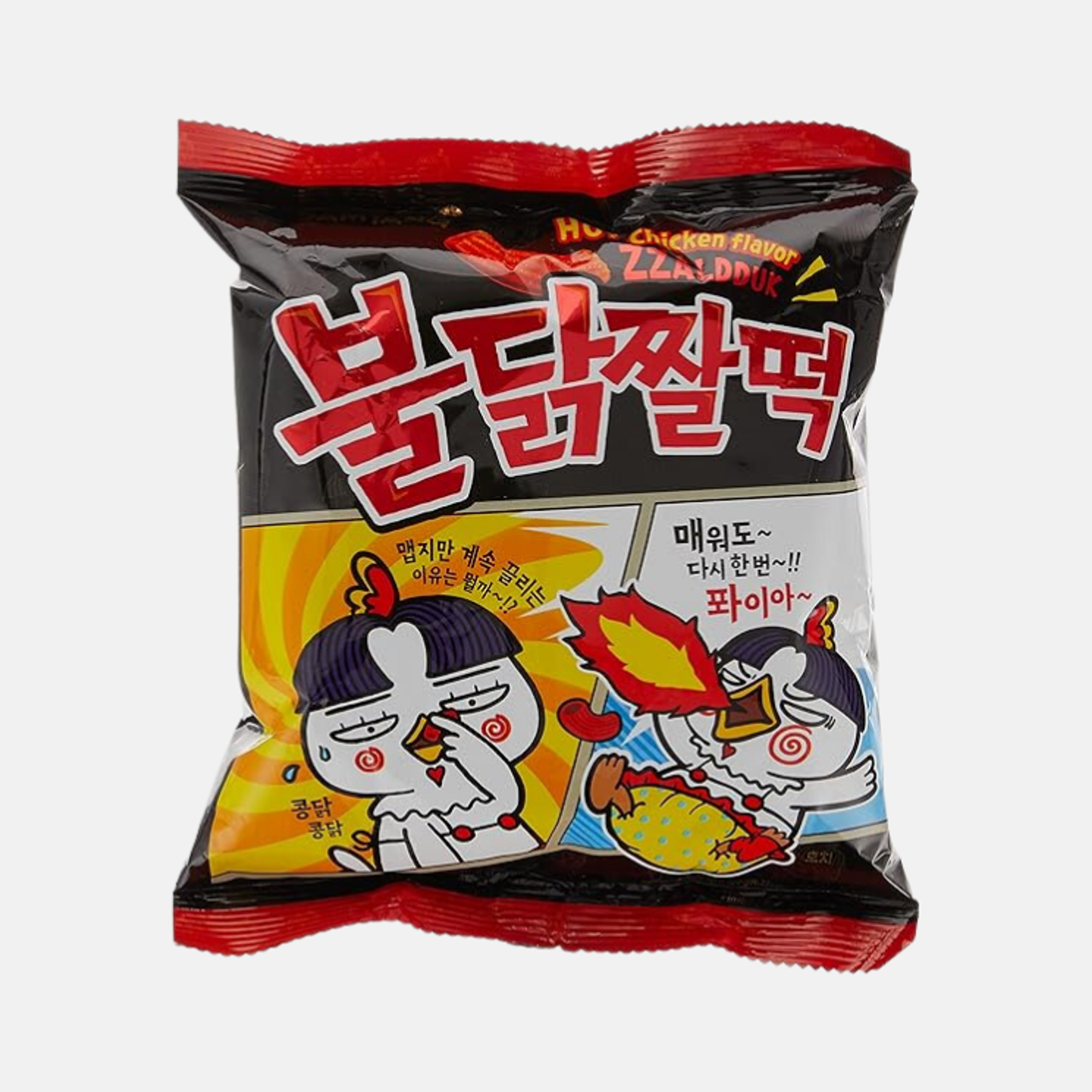  Samyang Tteokbokki Hot Chicken Flavour Snack ZZALDDUK 120g - Spicy and Crunchy Delight