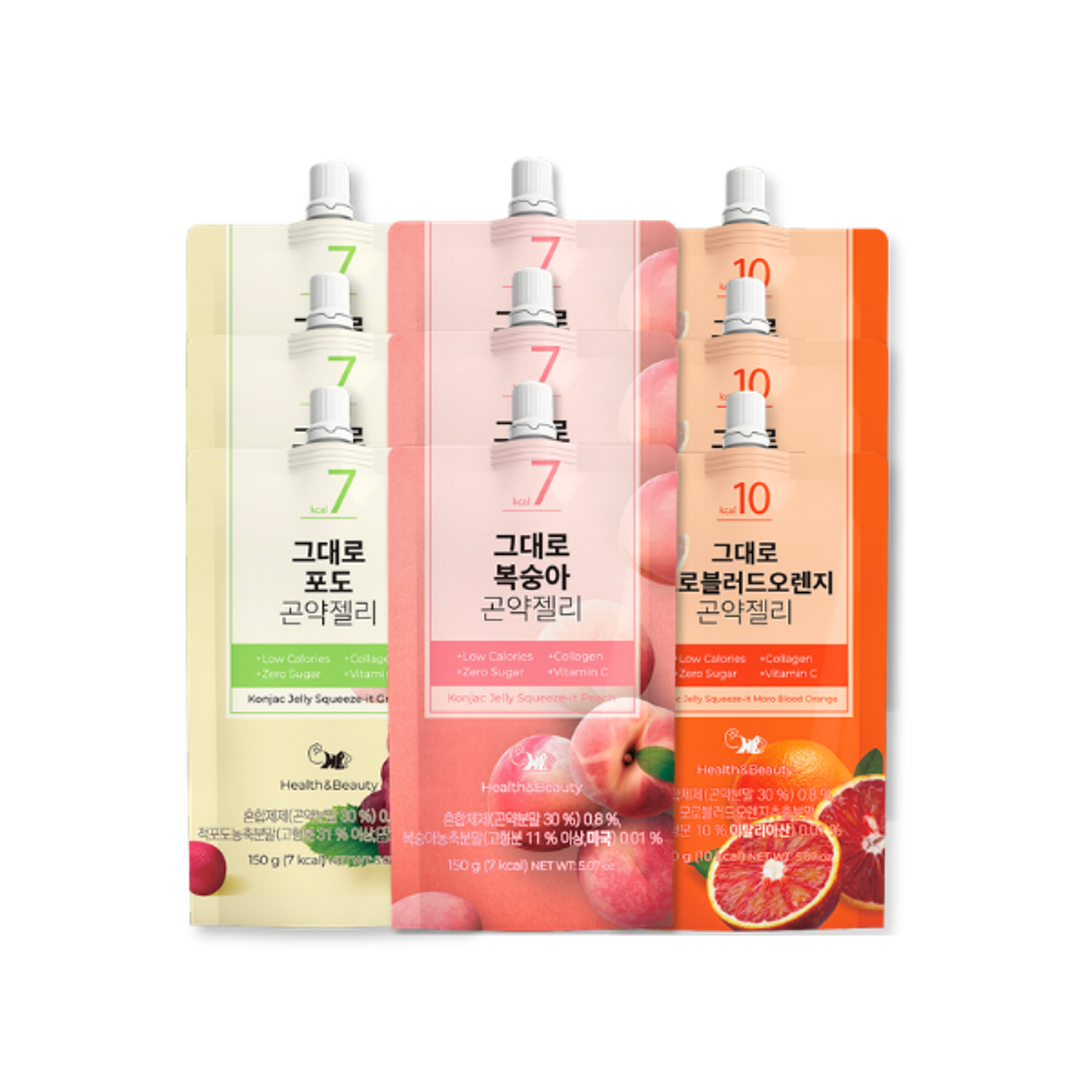 HEALTHANDBEAUTY Konjac Jelly 9er Set