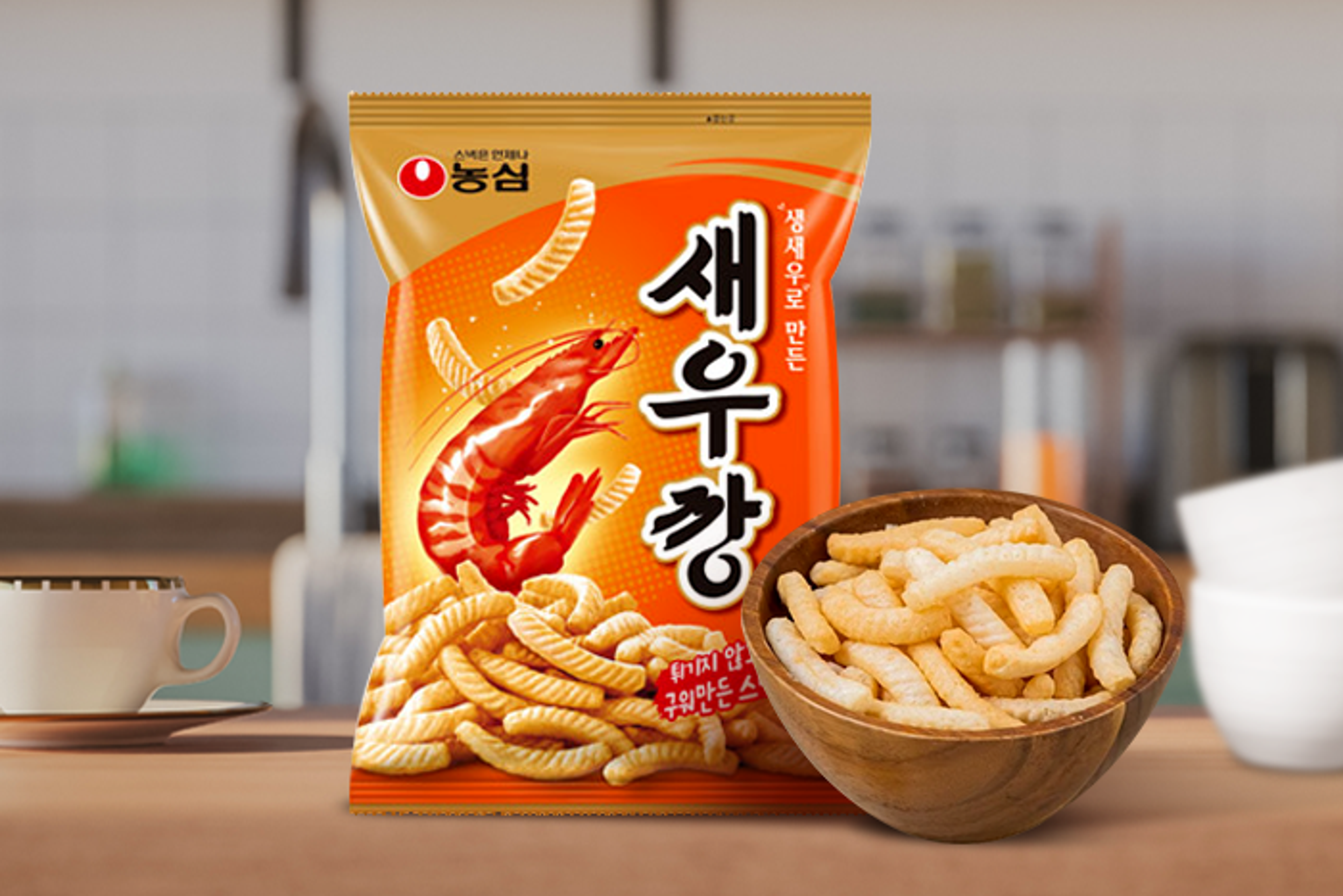 Nongshim Shrimp Stick-Cracker 75g – Der perfekte Snack mit Meeresaroma