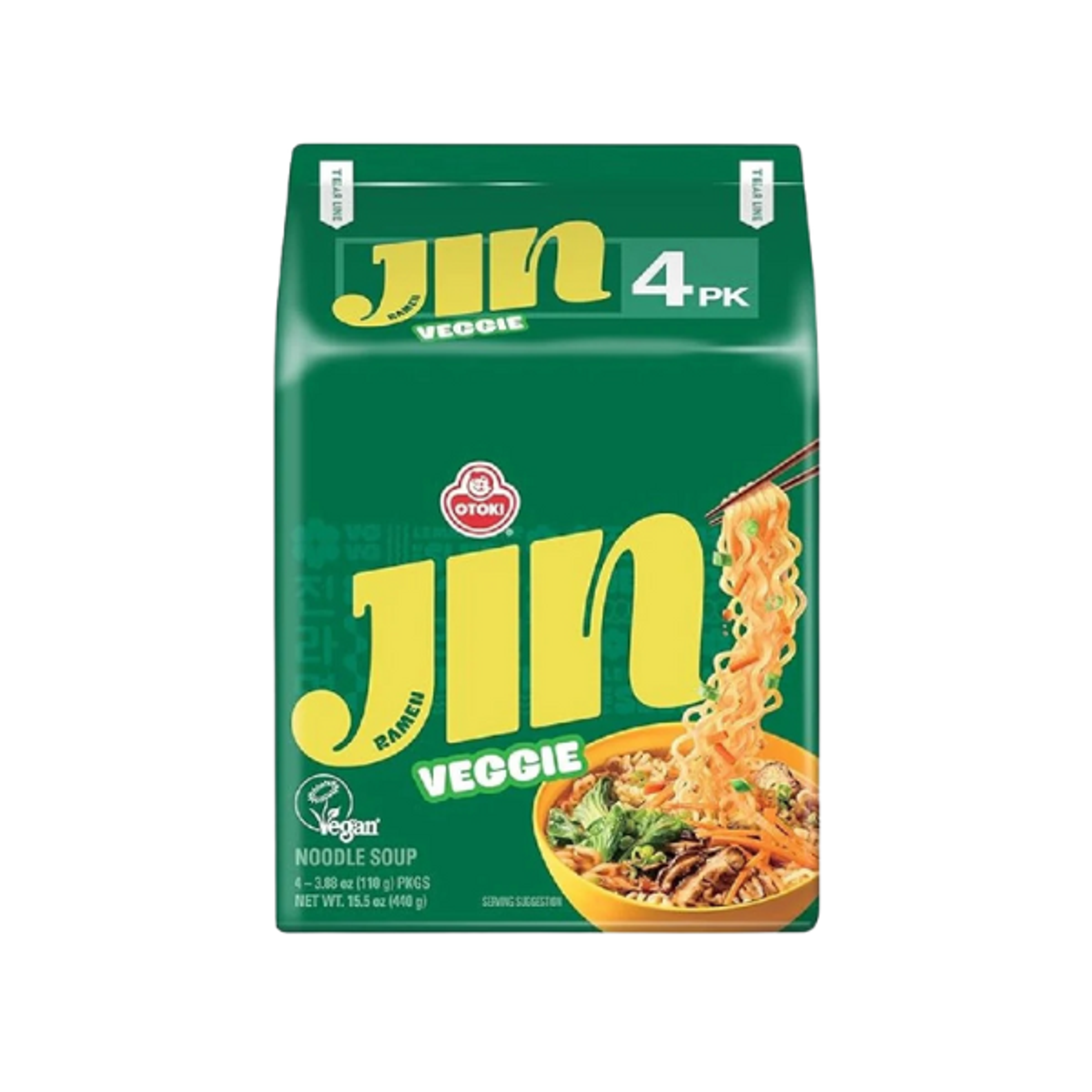 OTOKI JIN Veggie 110g – Korean Vegetable Instant Noodles
