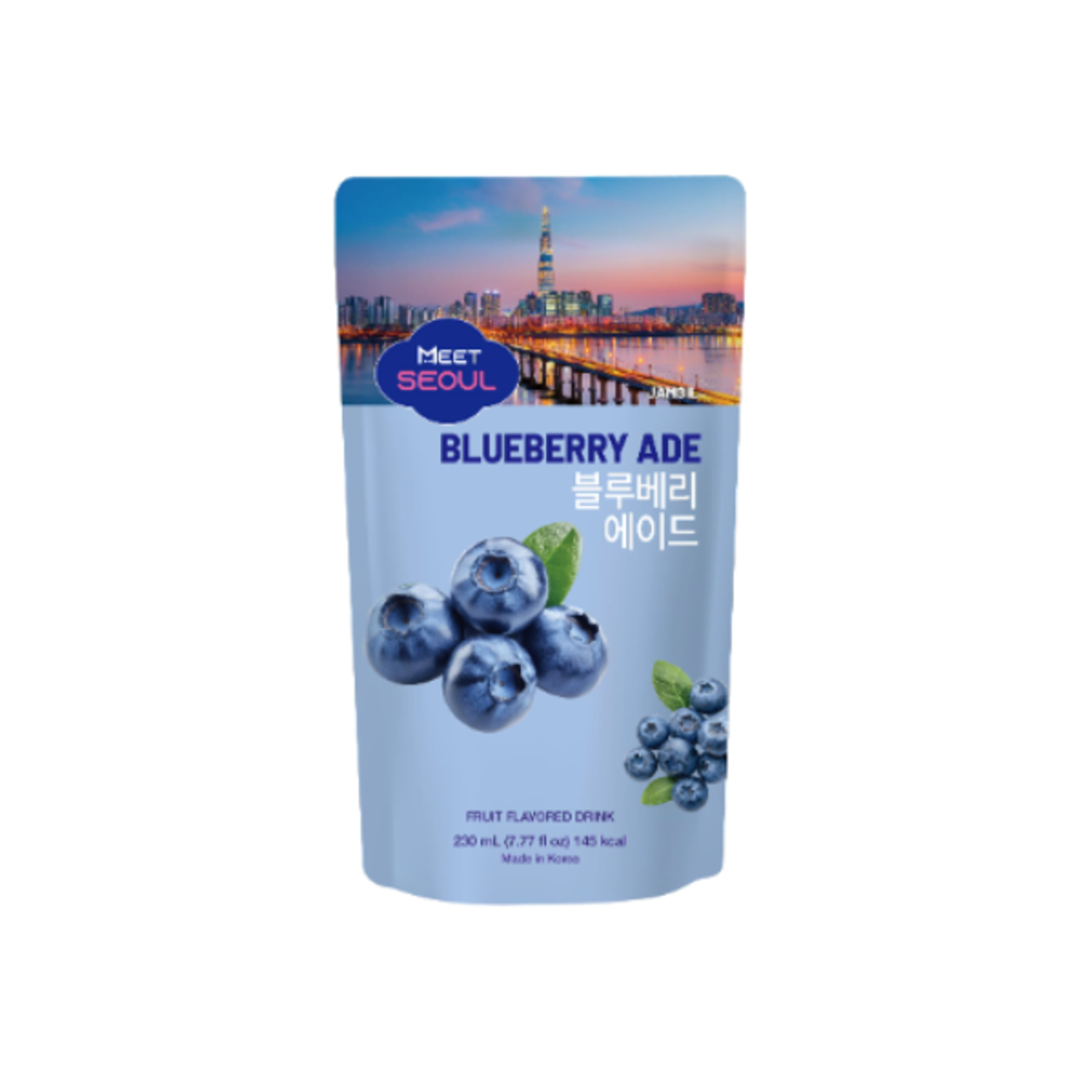 MEET SEOUL BLUEBERRY ADE 230ml | Blaubeer Erfrischungsgetränk mit fruchtigem Aroma