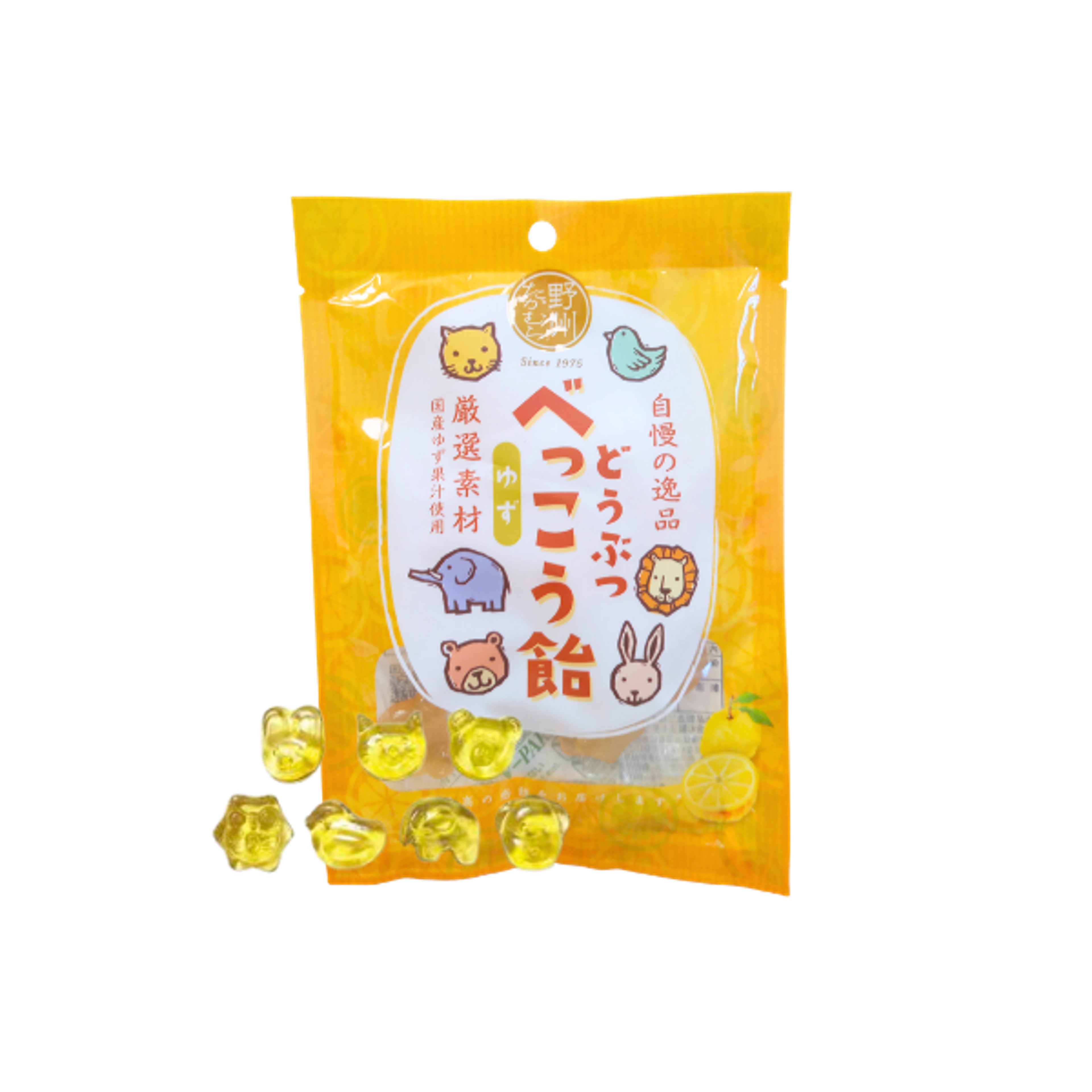 YASHU Bekko Animal Candy Yuzu 50g | Japanische Bonbons