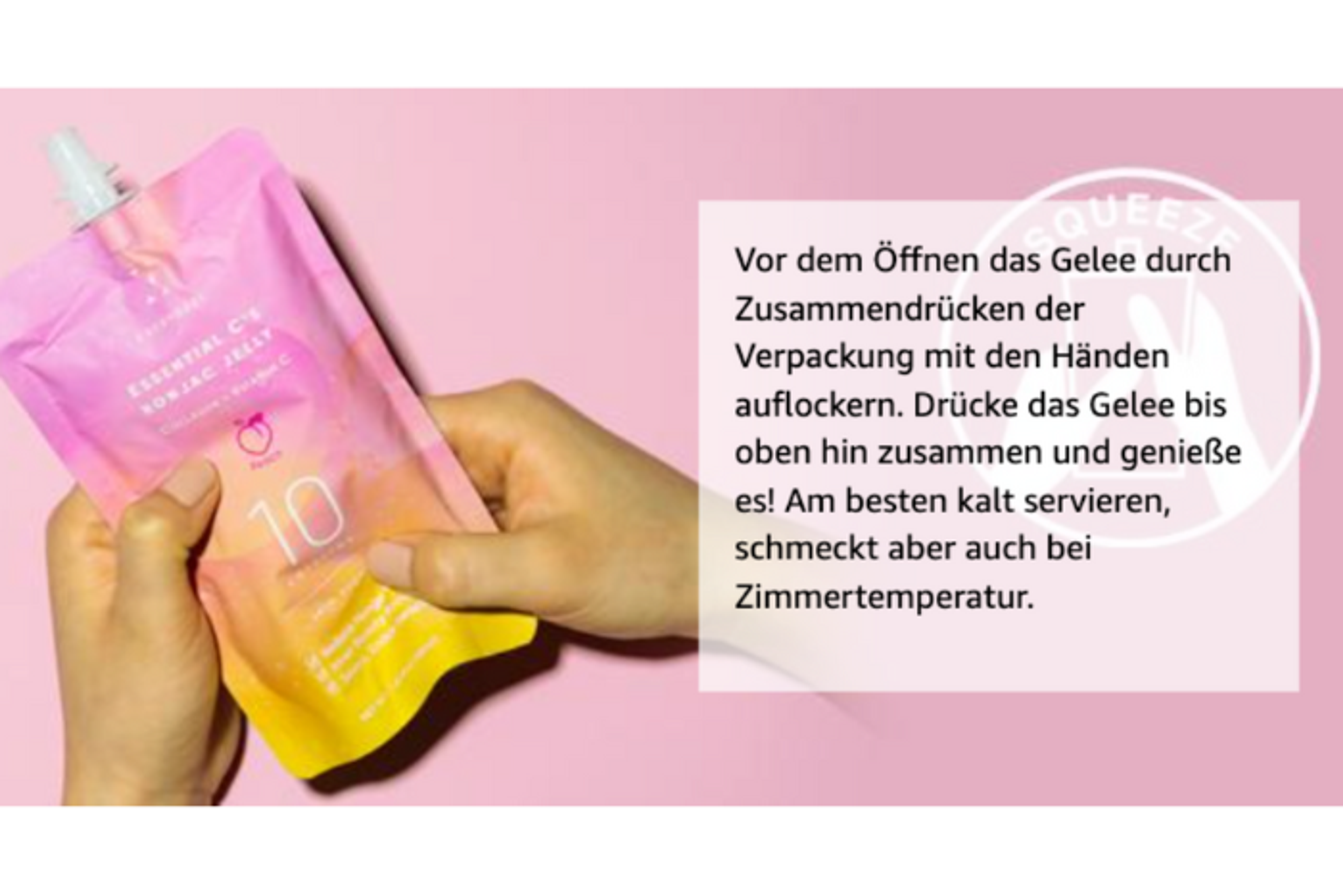 Vorderansicht der EVERYDAZE Essential C’s Konjac Jelly Green Grape 150ml Flasche: Zeigt das ansprechende Design und die Größe.