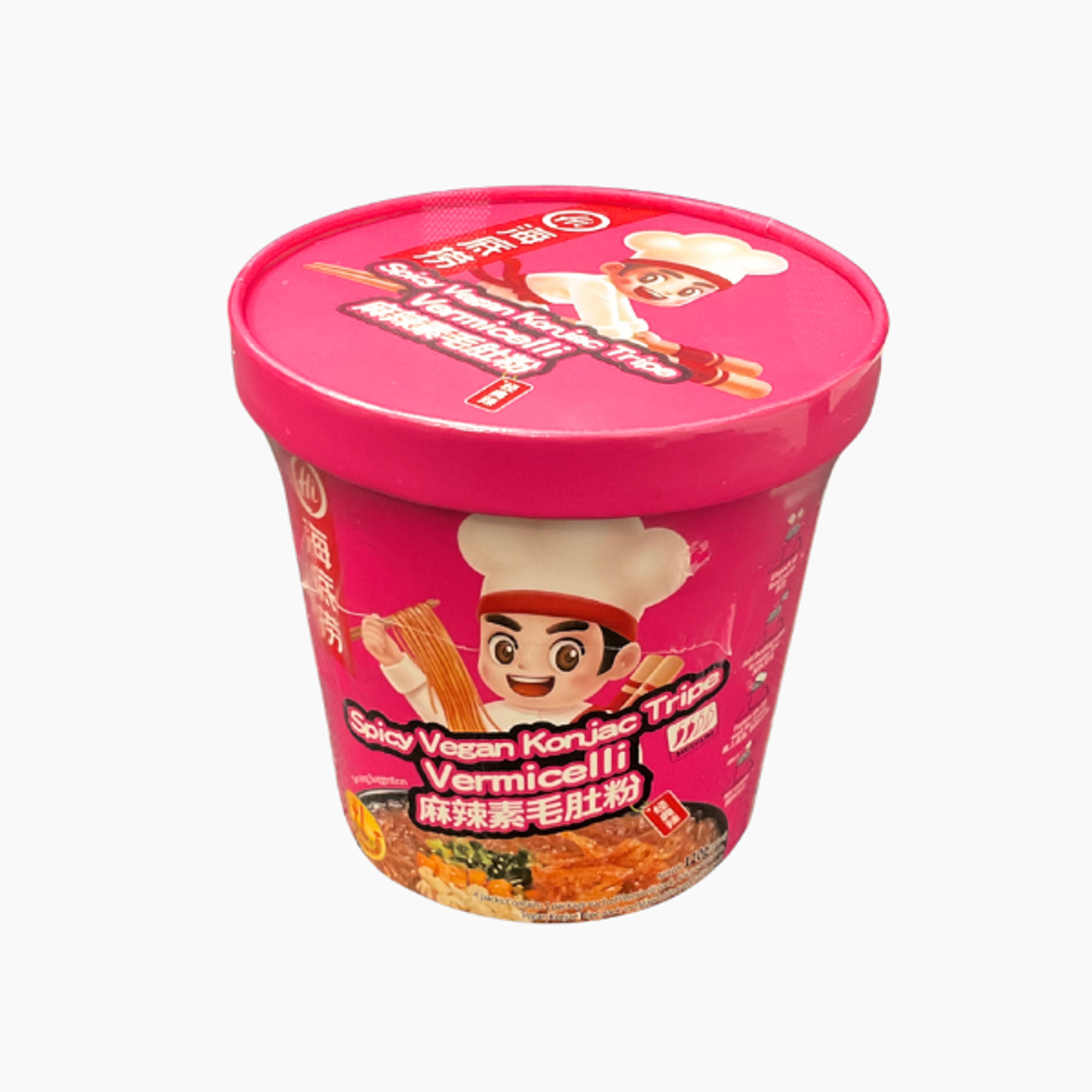 HAIDILAO Spicy Vegan Konjac Tripe Vermicelli 120g – Scharfe vegane Konjaknudeln im Hotpot-Stil