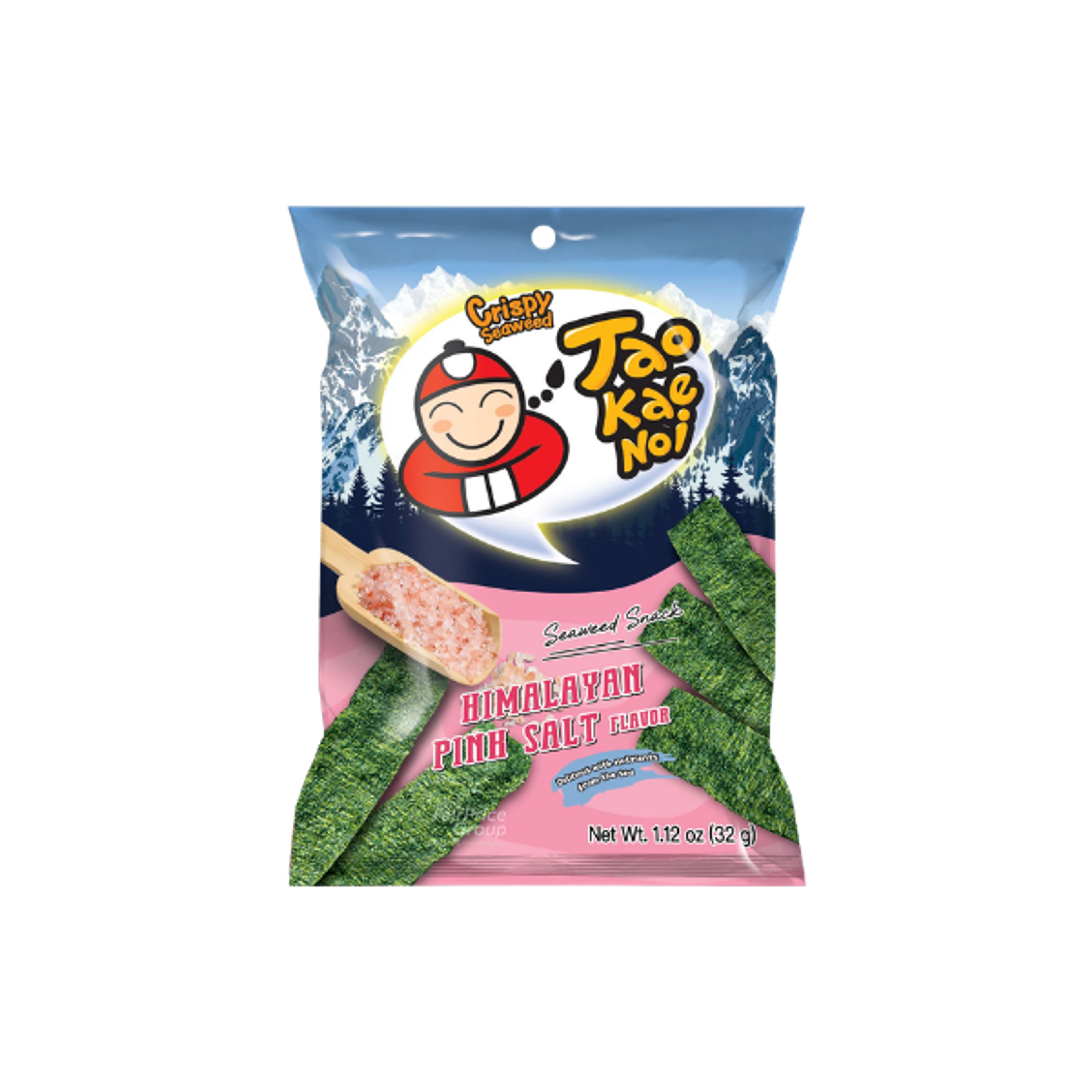 TAOKAENOI Crispy Seaweed Himalayan Pink Salt 32g | Knuspriger Meeresalgen-Snack