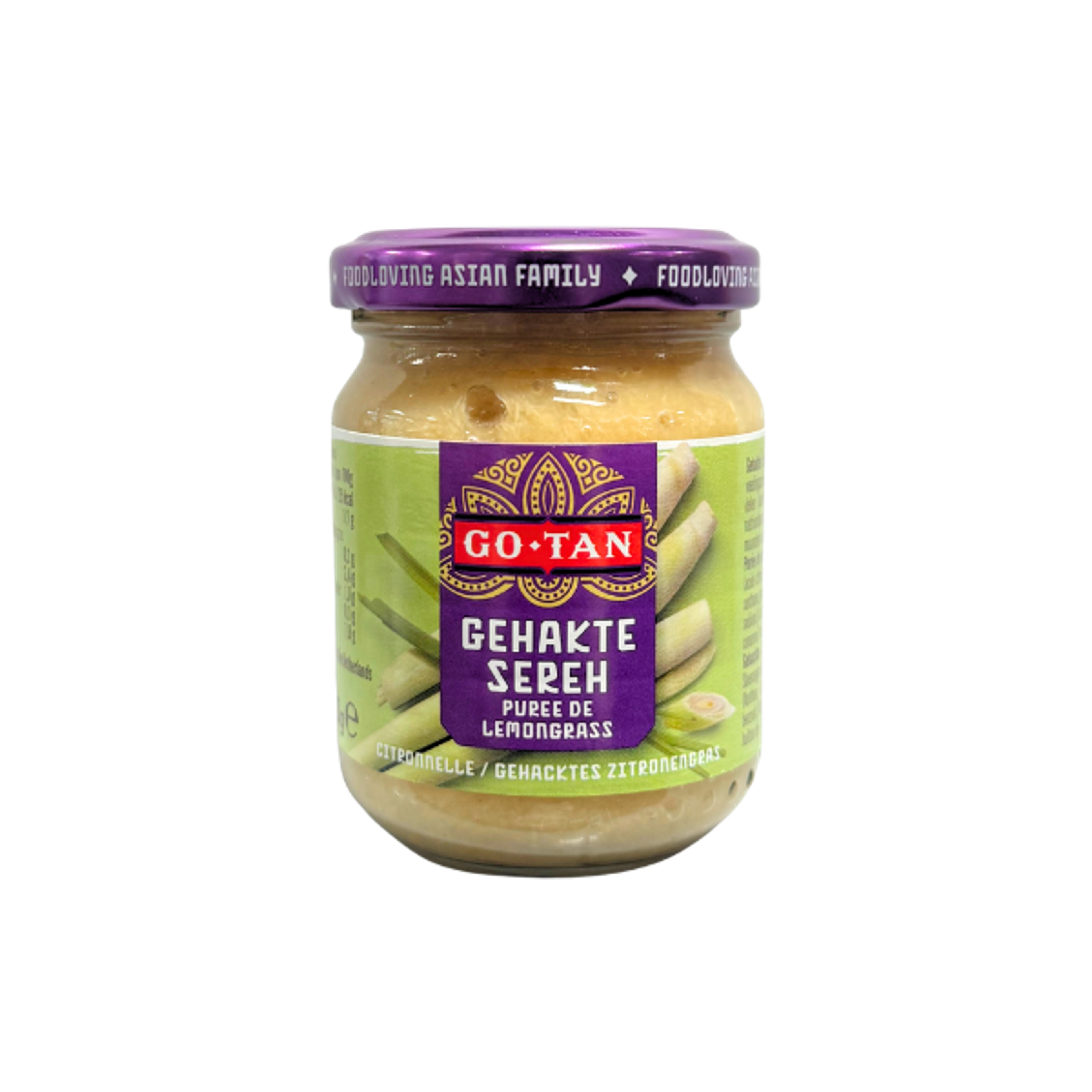 GO-TAN Gehacktes Zitronengras 100 g | Frisch-würzige, pflanzenbasierte Zitronengraspaste für Wok & Currys