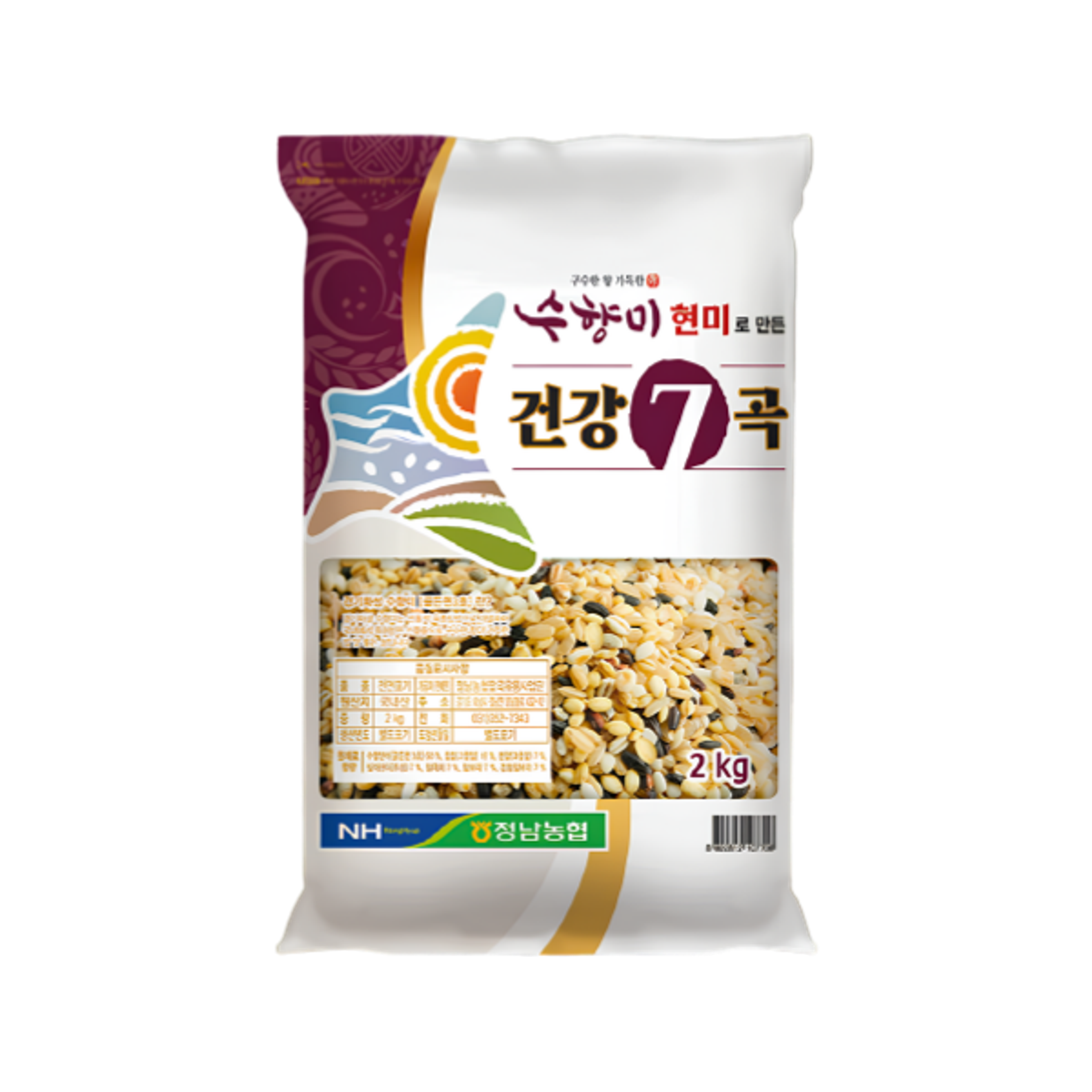 MIPUNG Healthy 7-Grain Mix 2kg | Koreanische 7-Korn Reismischung