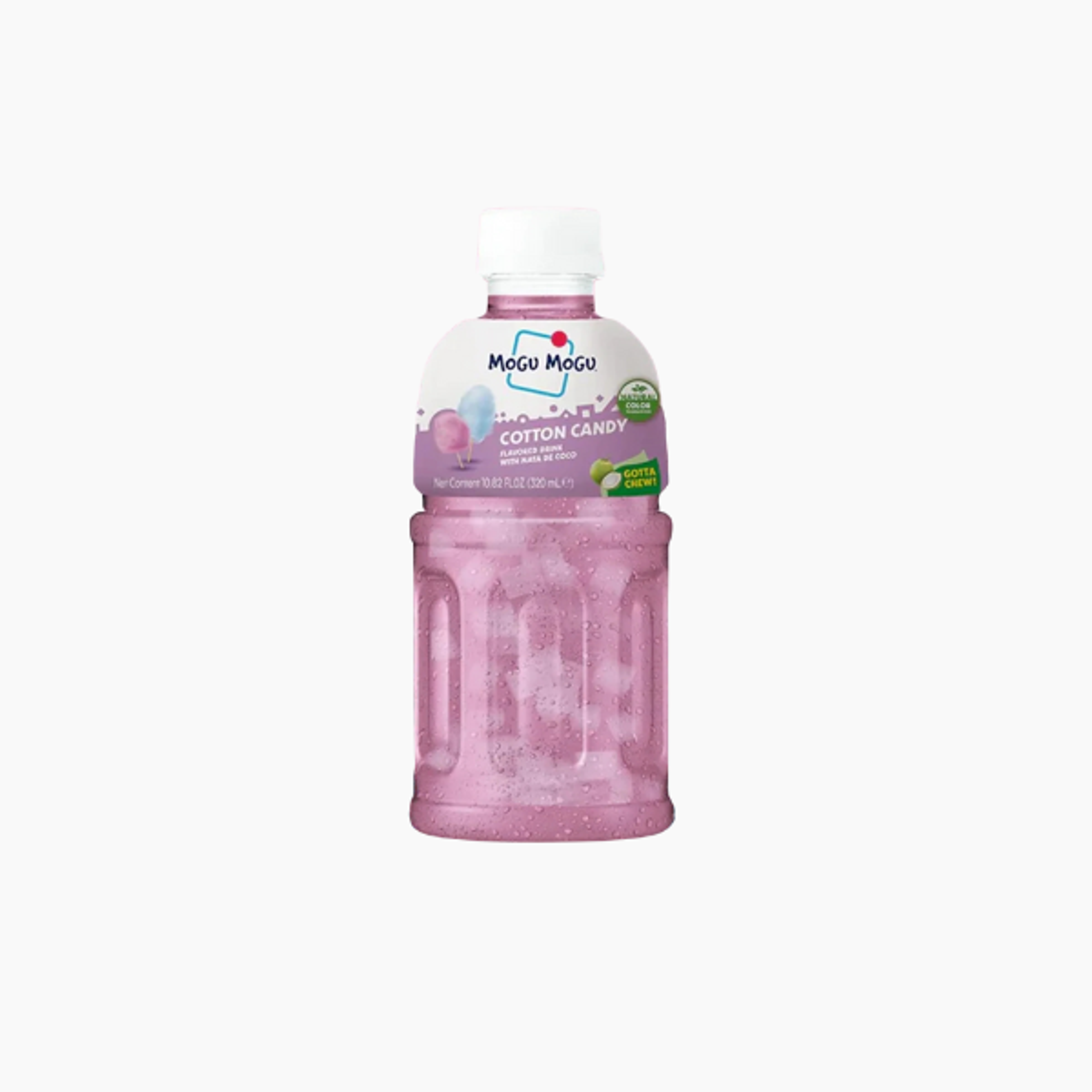 Mogu Mogu Zuckerwatte 320ml | Süßes Erfrischungsgetränk mit Nata de Coco